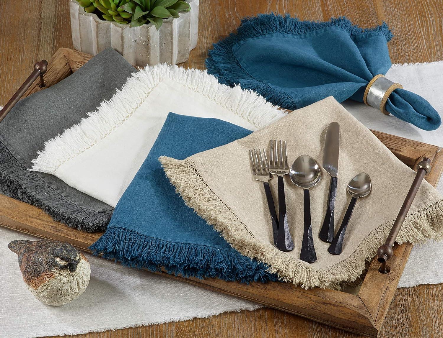 Refined Rustic Fringe Edge 20" Napkin