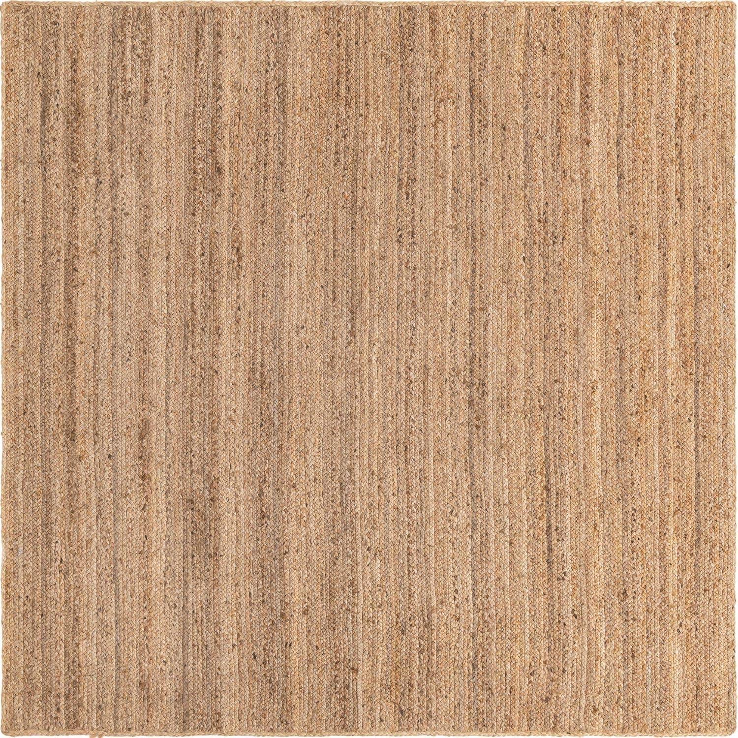 Unique Loom 8' 0 x 8' 0 Dhaka Braided Jute Square Area Rug