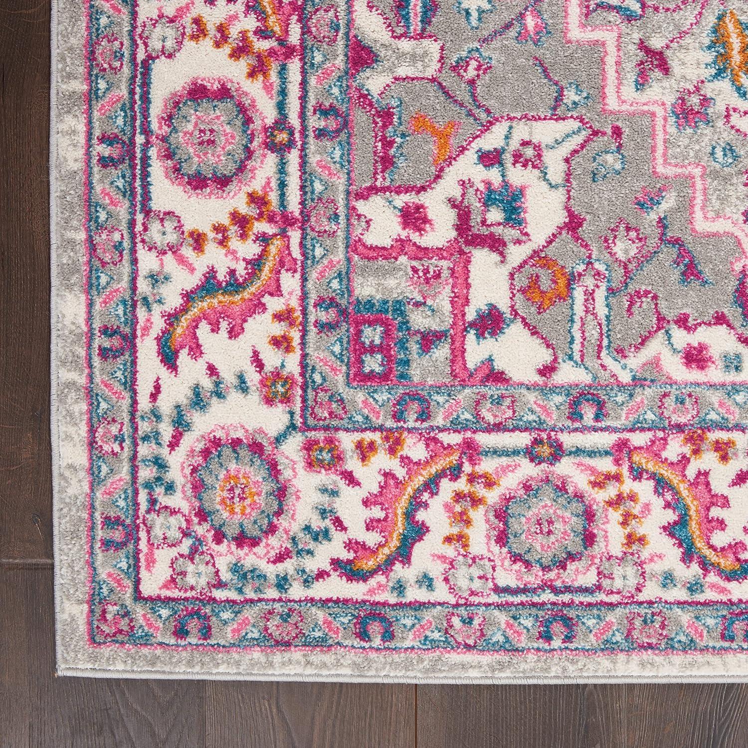 Nourison Passion Colorful Center Medallion Area Rug