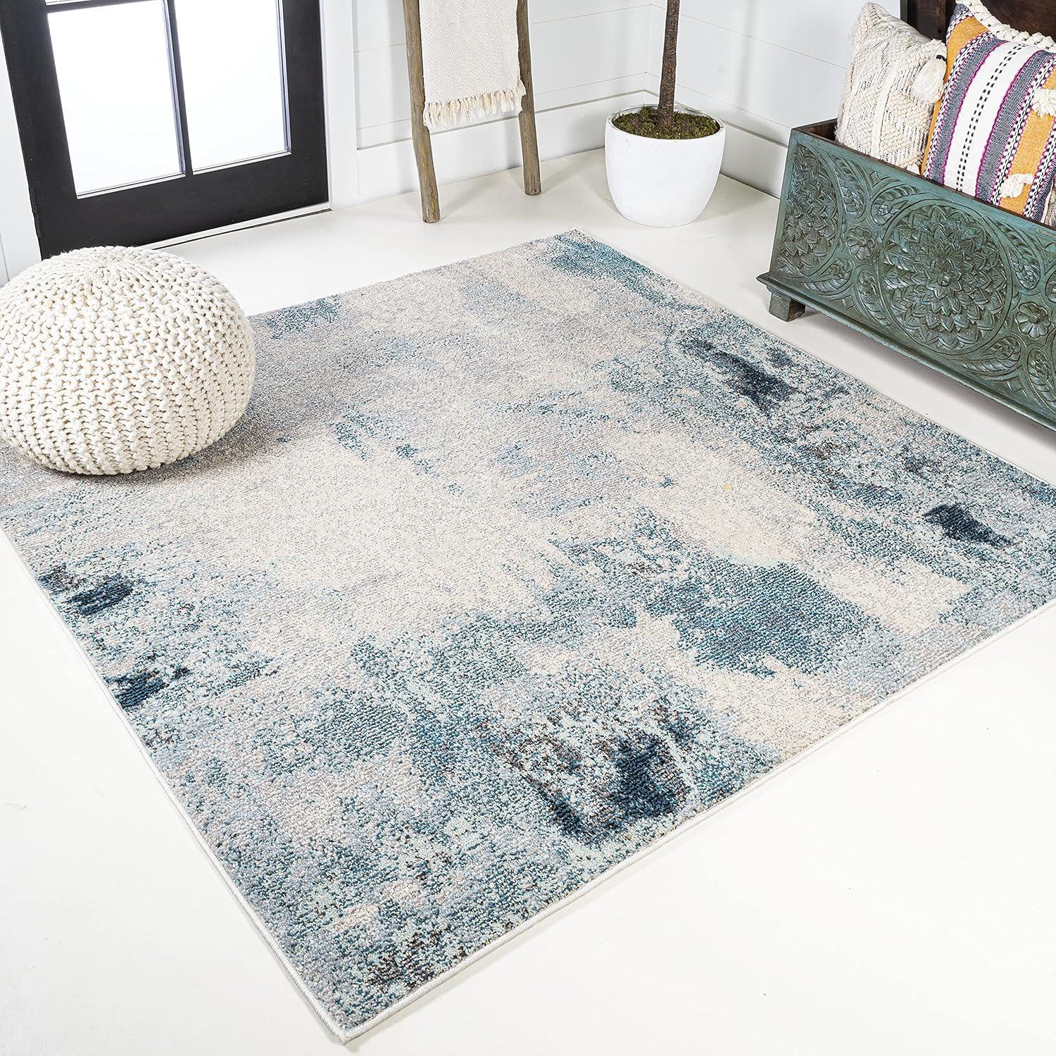 Contemporary POP Modern Abstract Vintage Area Rug - JONATHAN Y