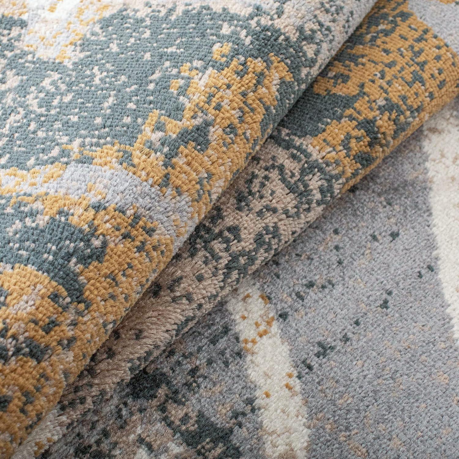 Superior Pastiche Floral Indoor Area Rug, 5' x 8', Camel