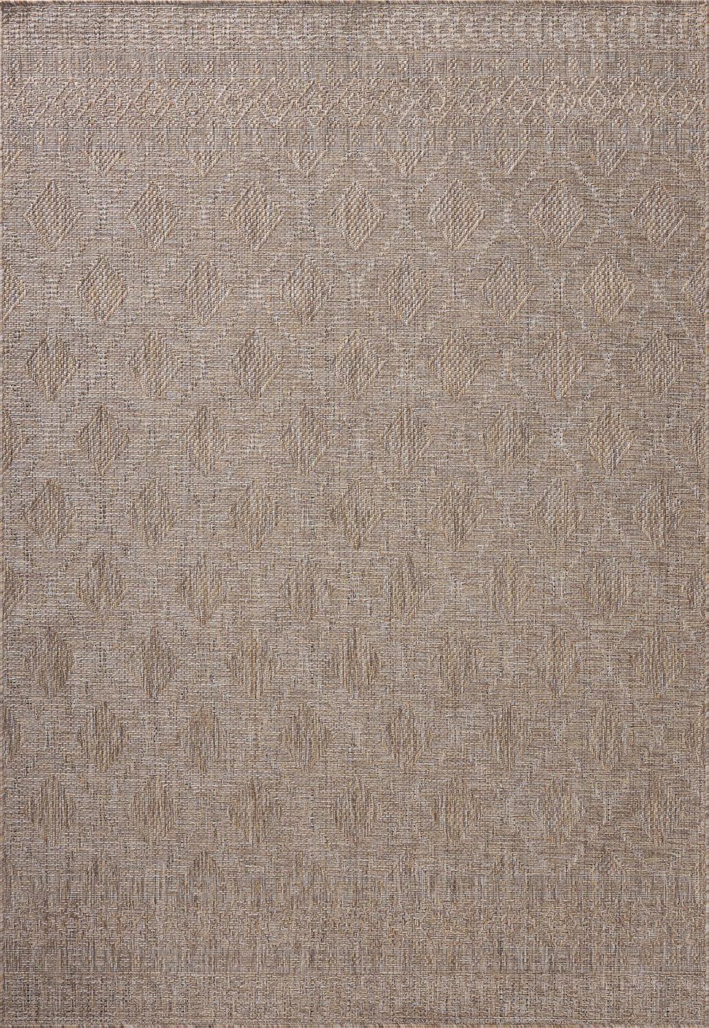 Topanga II Indoor / Outdoor Rug by Amber Lewis x Loloi - Natural and Mist / 2'3" x 3'9"