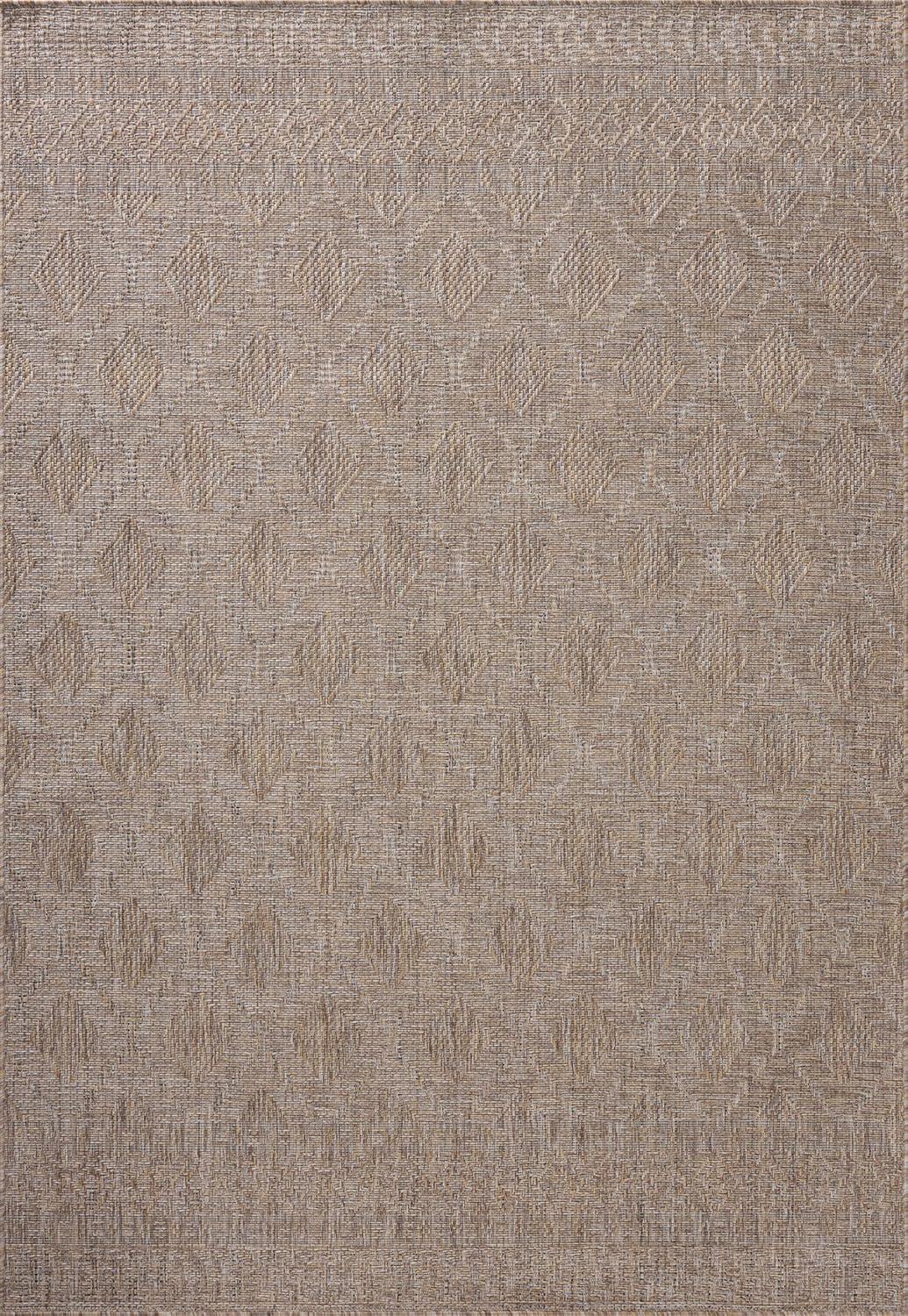 Topanga II Indoor / Outdoor Rug by Amber Lewis x Loloi - Natural and Mist / 7'10" x 10'
