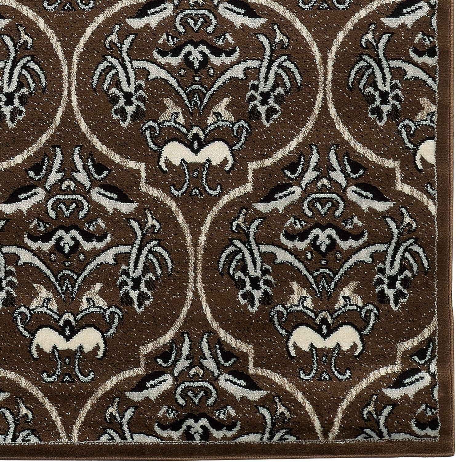 Elegance England Transitional Brown 8' x 10' Synthetic Rug