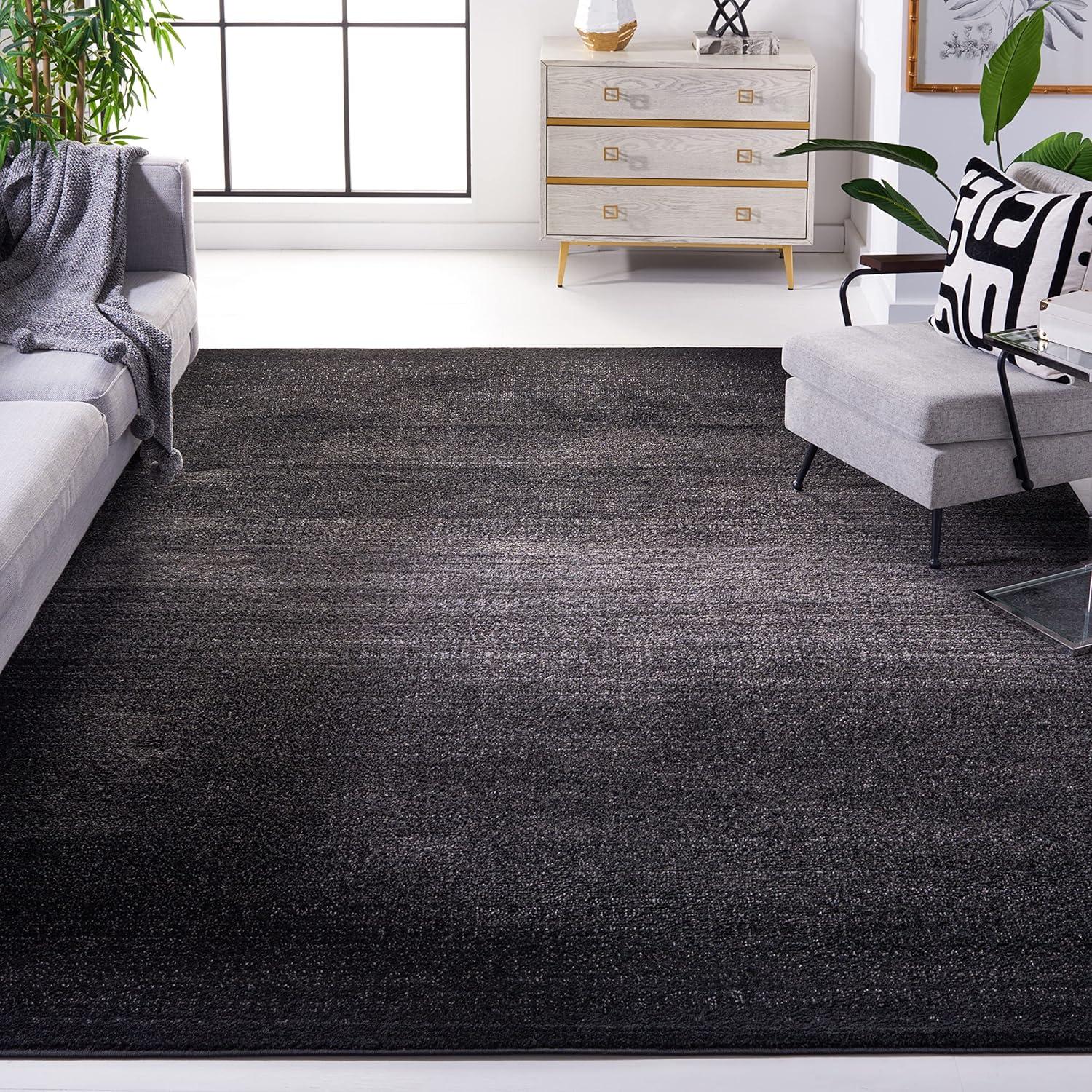 Adirondack ADR183 Machine Made Indoor Area Rug - Black/Gray - 10'x14' - Safavieh
