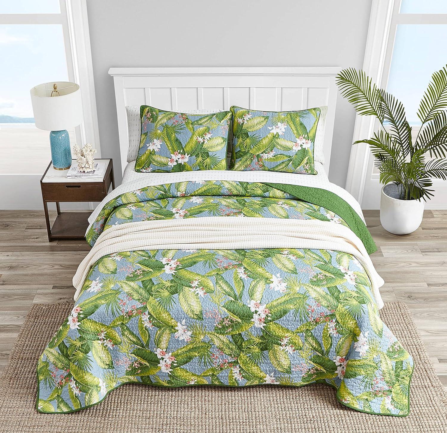 Tommy Bahama Aregada Dock Cotton Reversible Quilt Set