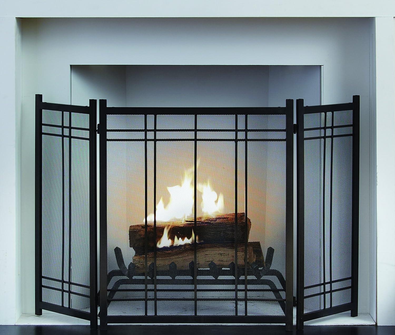 Pleasant Hearth FA016SA Preston Steel Fireplace Screen