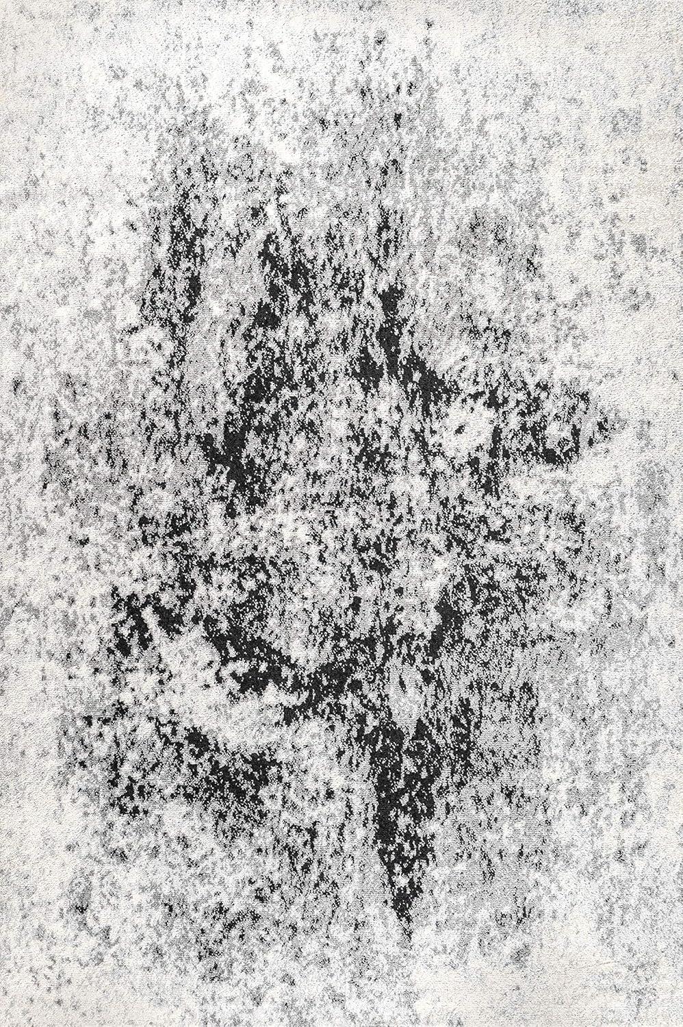 3'x5' Dune Modern Abstract Area Rug, Cream/Gray - JONATHAN Y