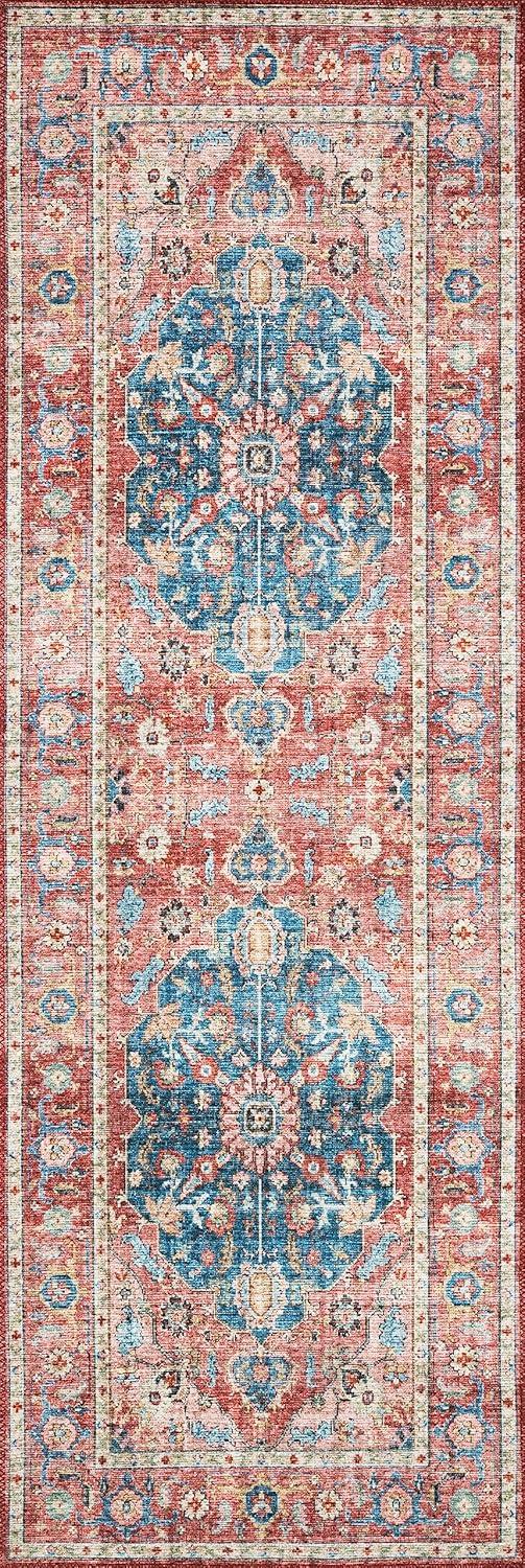 Loloi II Skye Oriental Brick / Ocean Area Rug