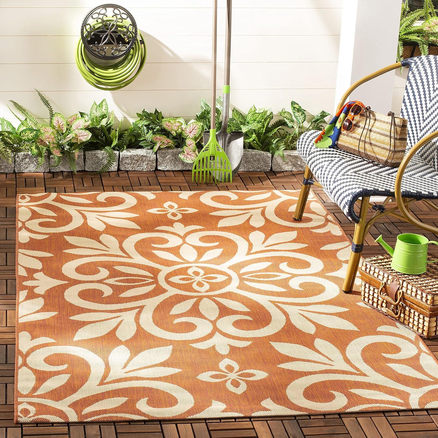 Martha Stewart Bloomfield - MSR4229 - Indoor Power Loomed Area Rugs - Cinnamon Stick - 8'x11'2"