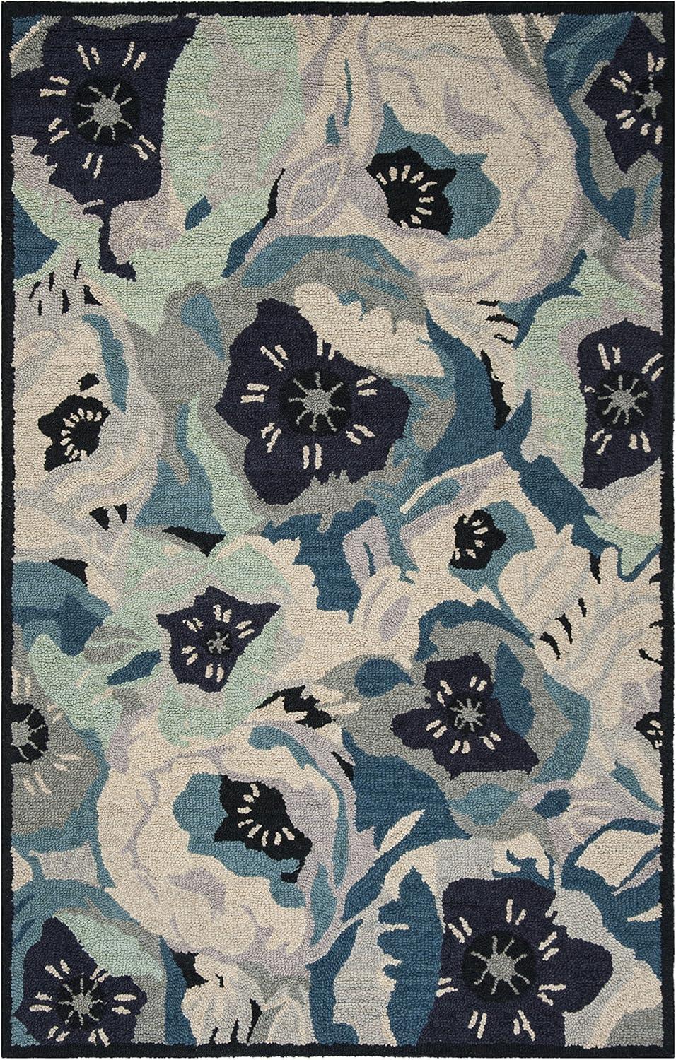 Hand Tufted Wool Floral Rug