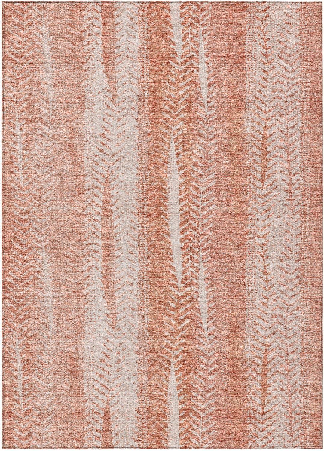 Addison Rugs Machine Washable Indoor/ Outdoor Chantille Modern Imprints Rug Coral - 2'6" x 3'10"