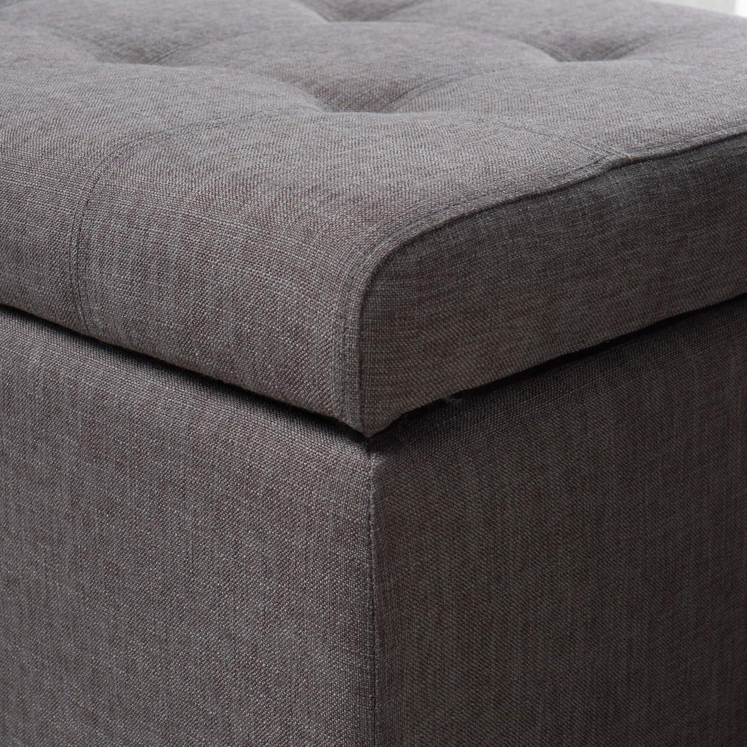 Mission Storage Ottoman - Gray - Christopher Knight Home