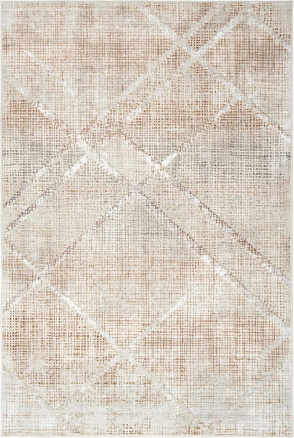 Iliana Abstract Grey/Mocha Area Rug