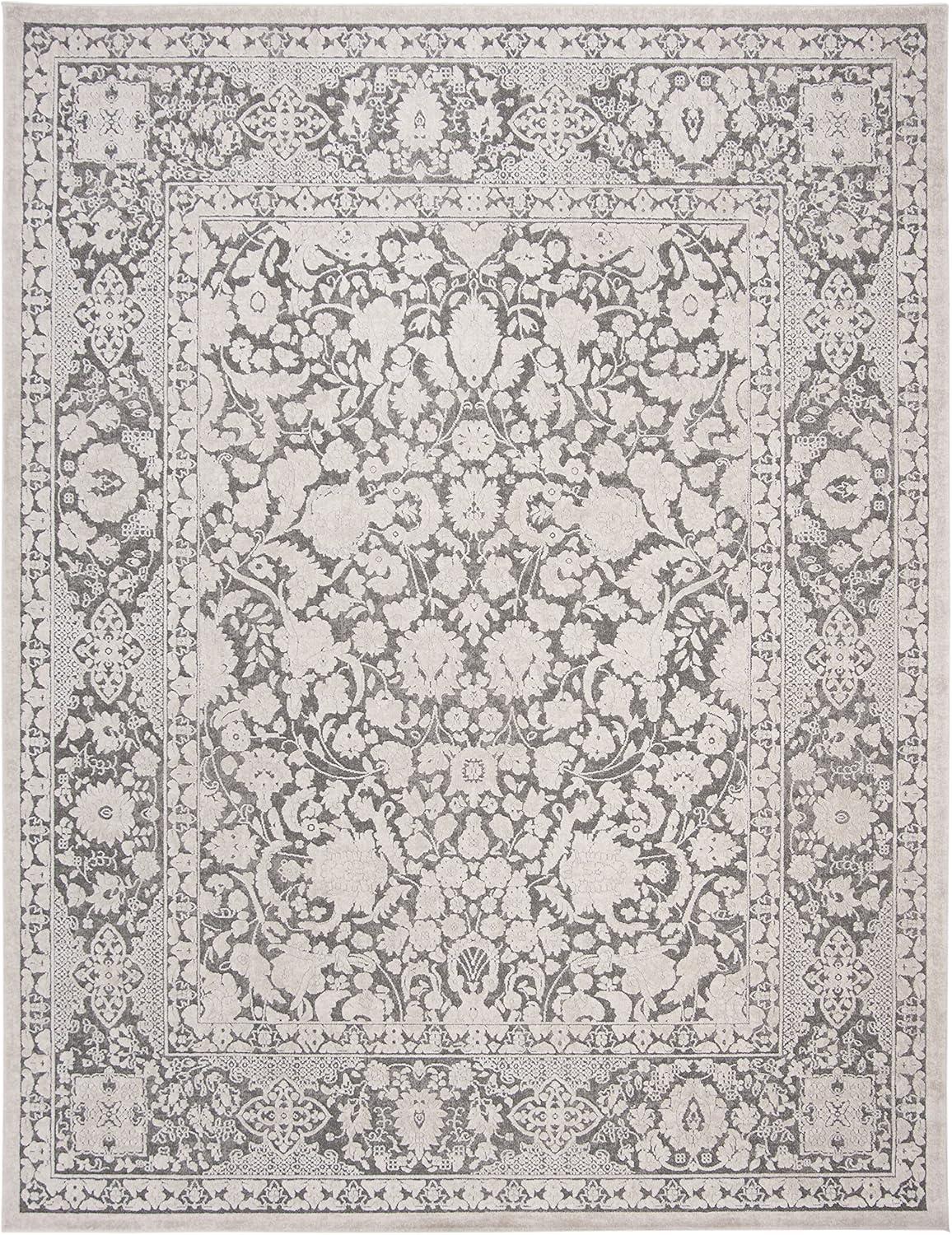 Reflection RFT667 Power Loomed Area Rug - Dark Grey/Cream - 8'9"x11'9" - Safavieh.