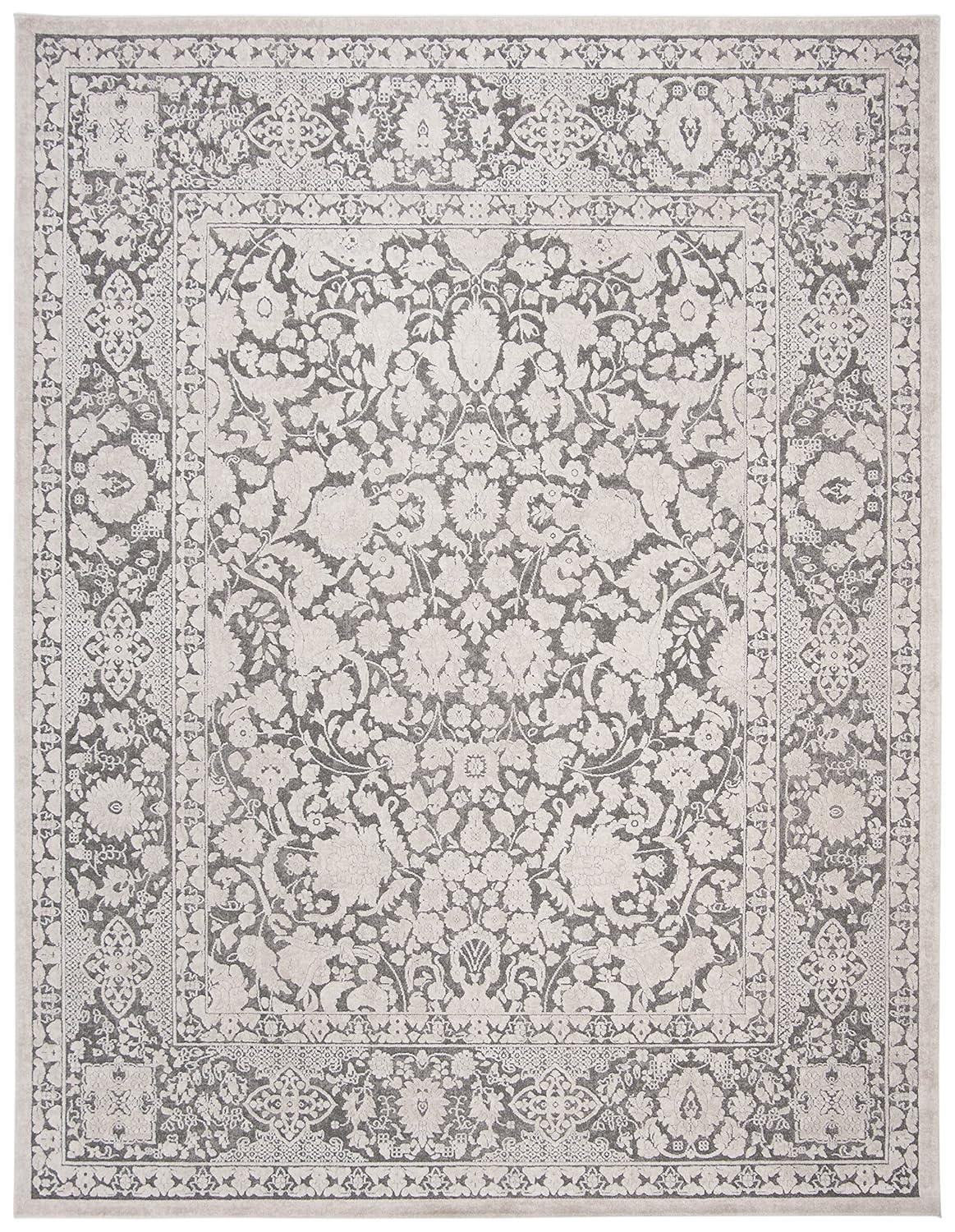 Reflection RFT664 Power Loomed Indoor Area Rug - 10'x14' - Light Grey/Cream - Safavieh