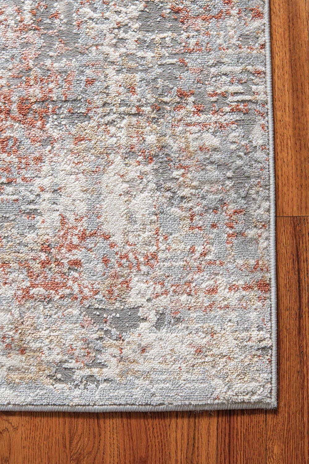 United Weavers Austin Area Rug 4540 20160 Elegance Blue Vintage Scratched 5' 3" x 7' 2" Rectangle