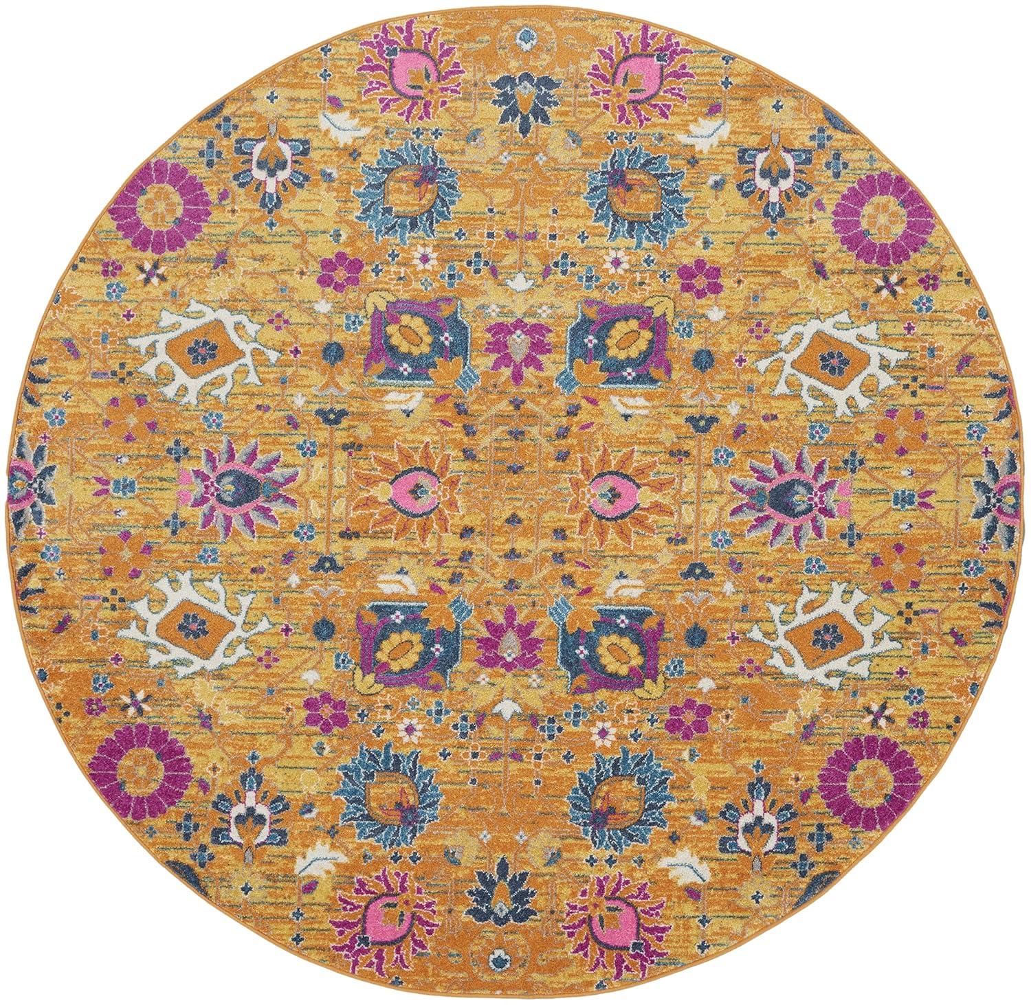 Nourison Passion Bohemian Indoor Rug Sunburst 8' x Round