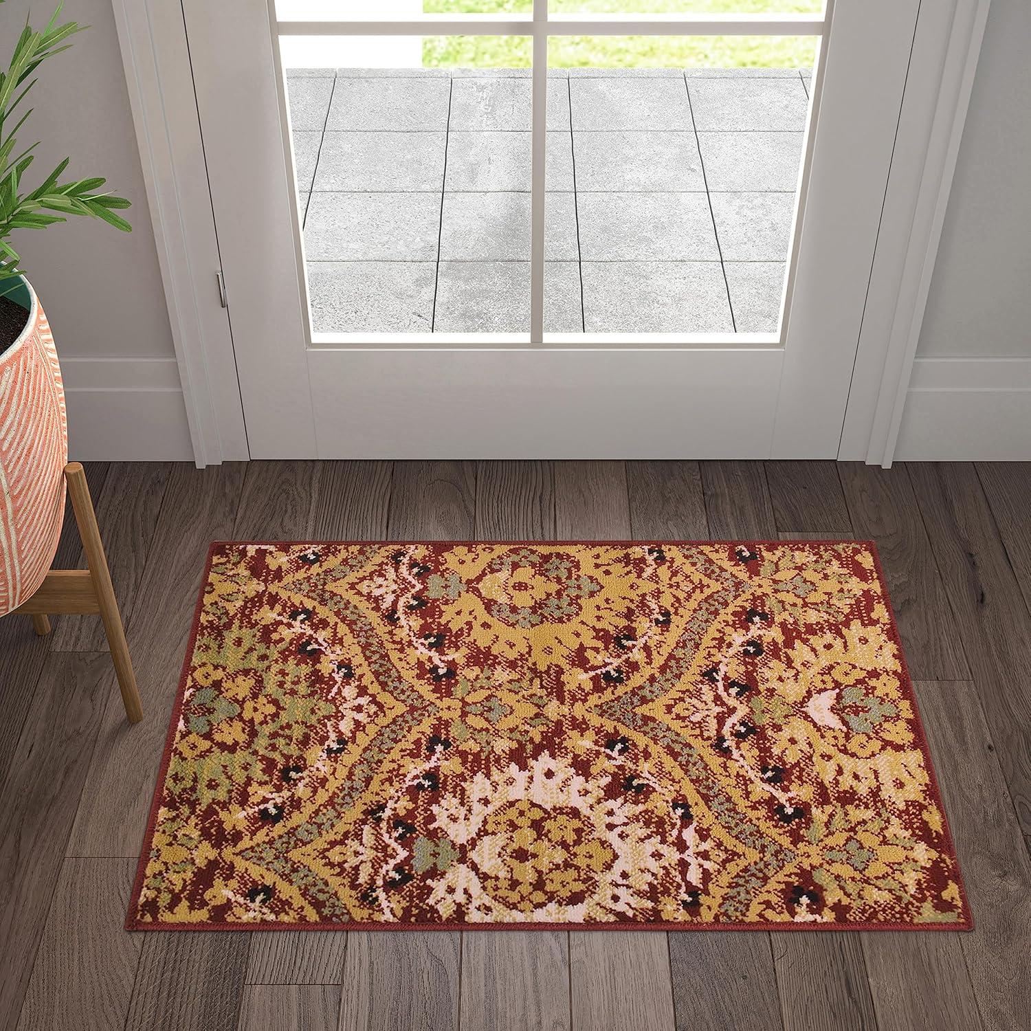 Superior Augusta Oriental Indoor Area Rug, 2' x 3', Red