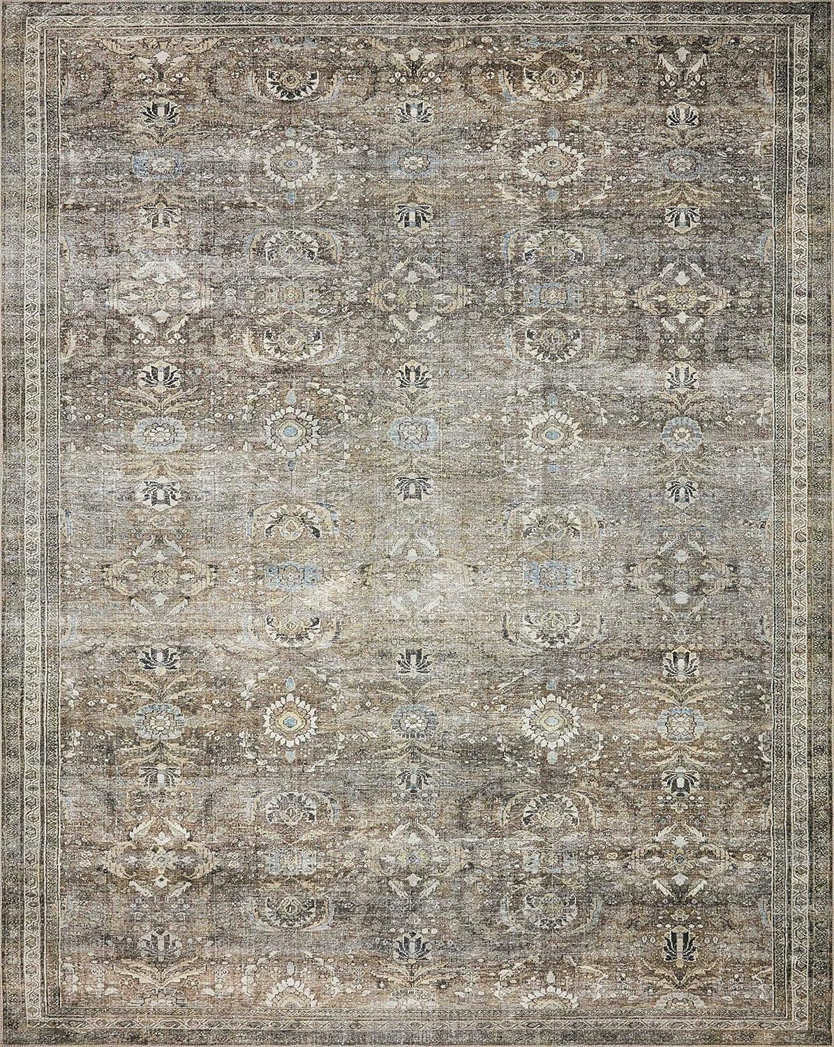 Layla Antique Moss Rectangular Polyester Area Rug