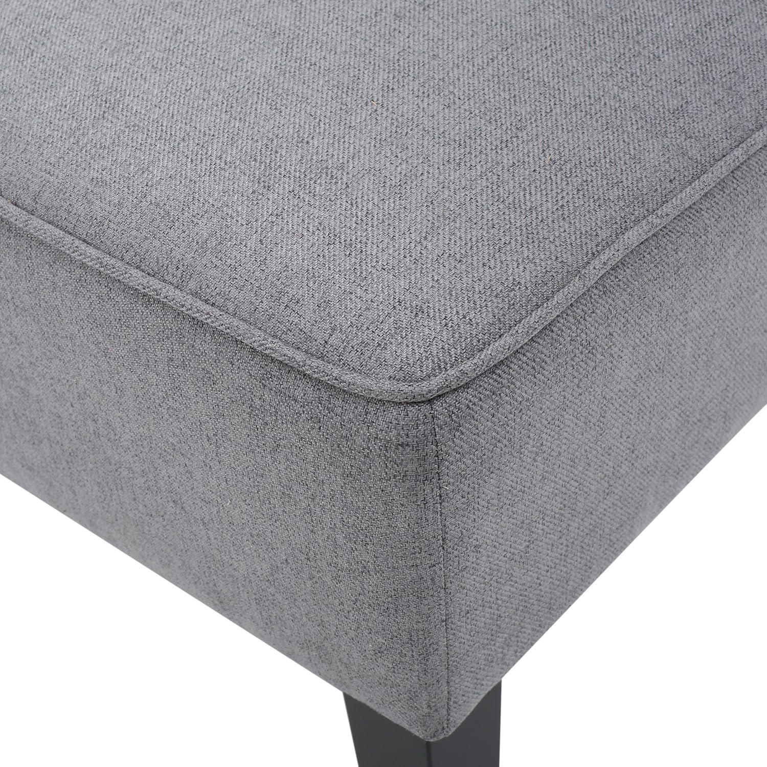 Dejon Loveseat Gray - Christopher Knight Home: Armless, Upholstered, Polyester, Hardwood Frame