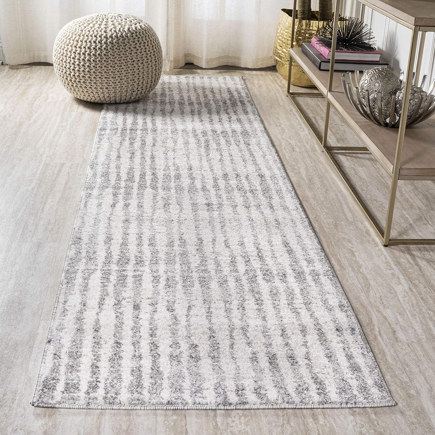 Skoura Modern Bold Stripe Area Rug  - JONATHAN Y