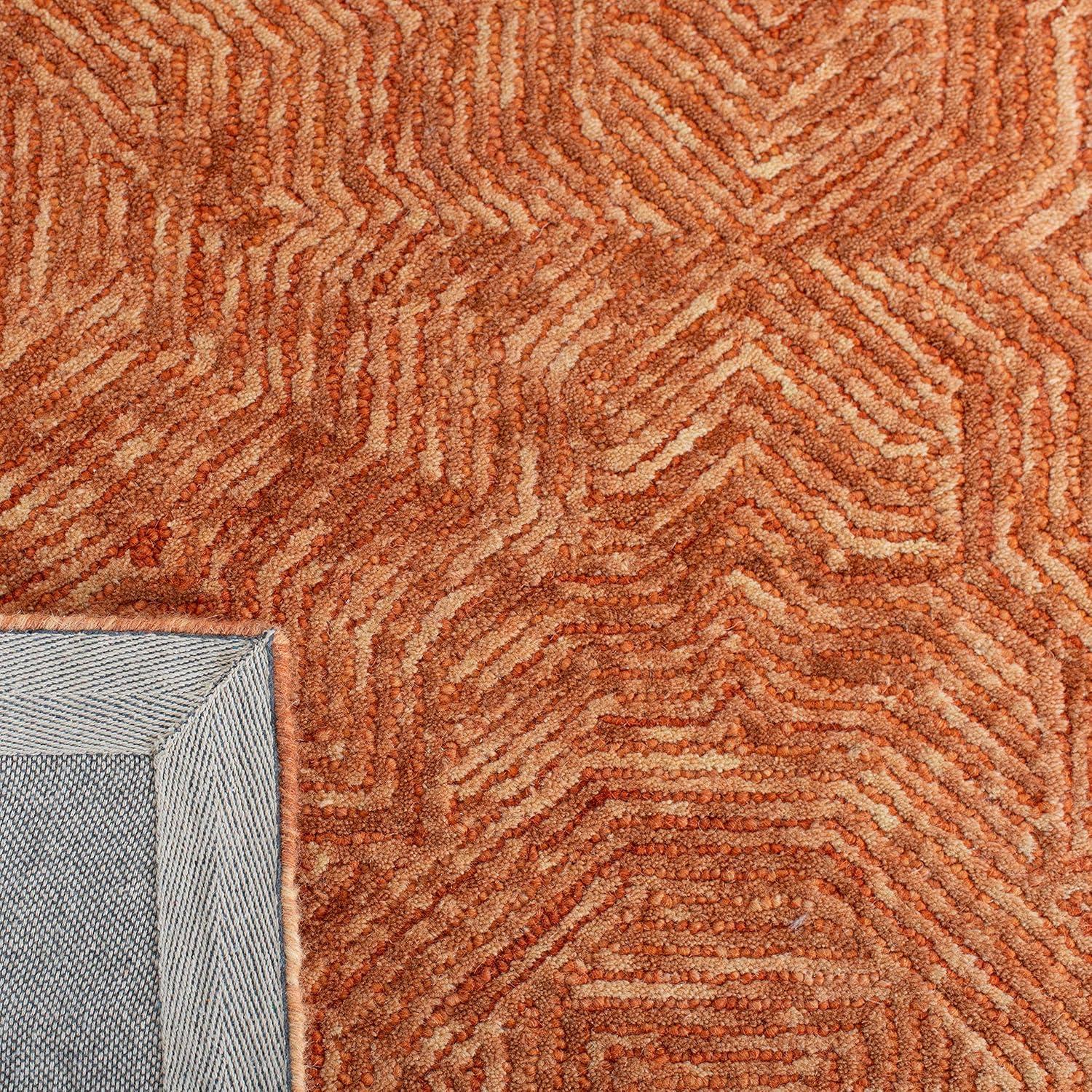 SAFAVIEH Ikat Collection IKT506P Handmade Rust Rug