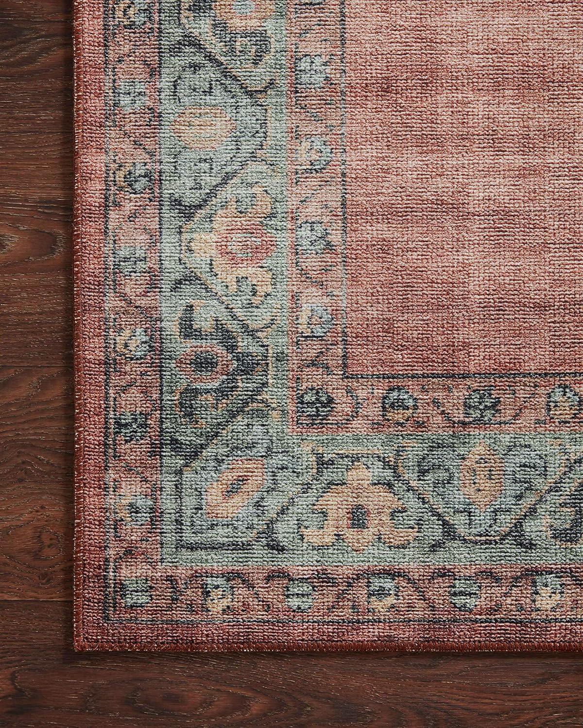 Loloi II Heidi Collection HEI-05 Spice / Aqua, Area Rug 2'-0" x 5'-0"