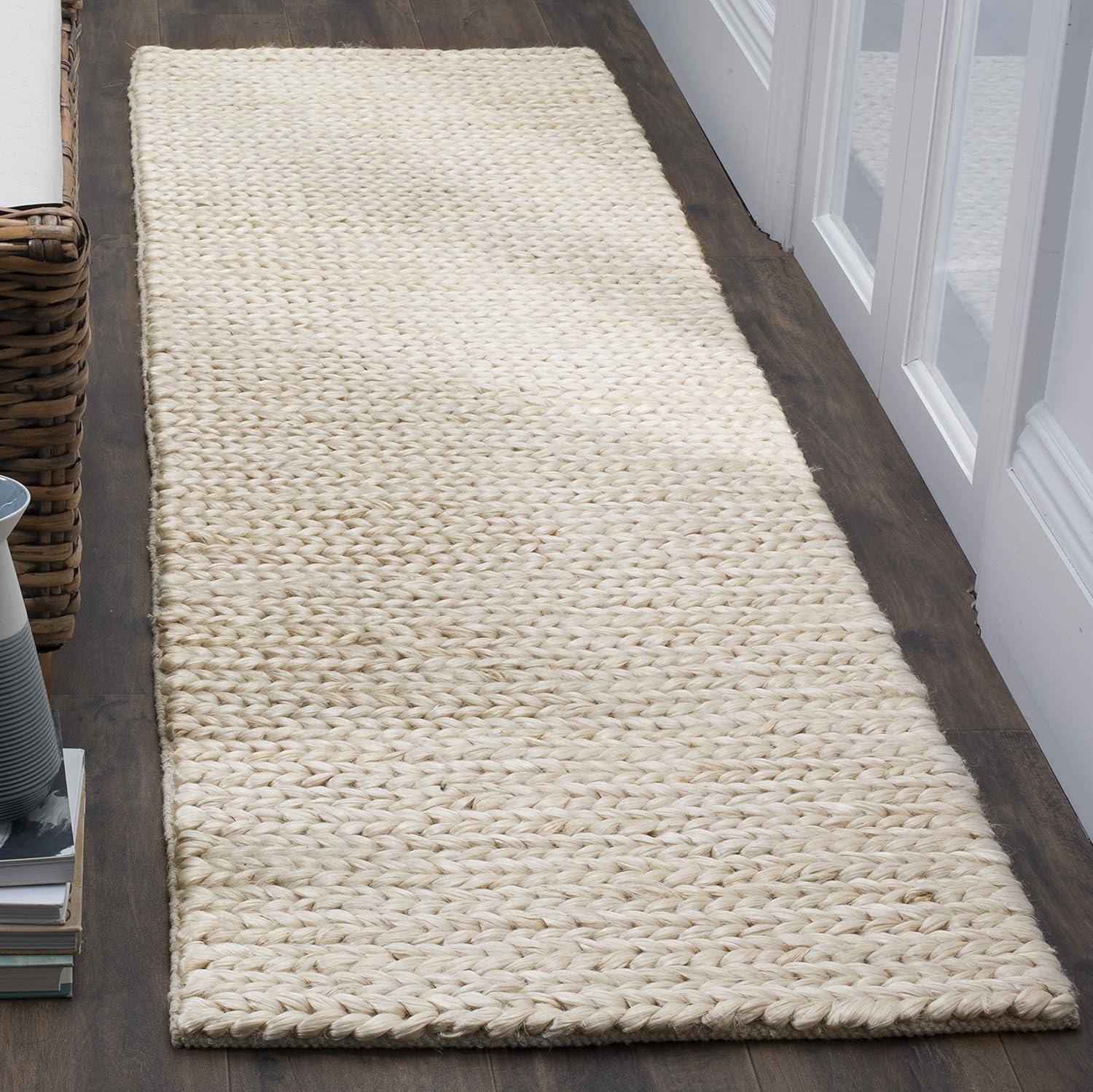 Natural Fiber NF520 Hand Woven Indoor Runner Rug - Ivory - 2'3"x8' - Safavieh.