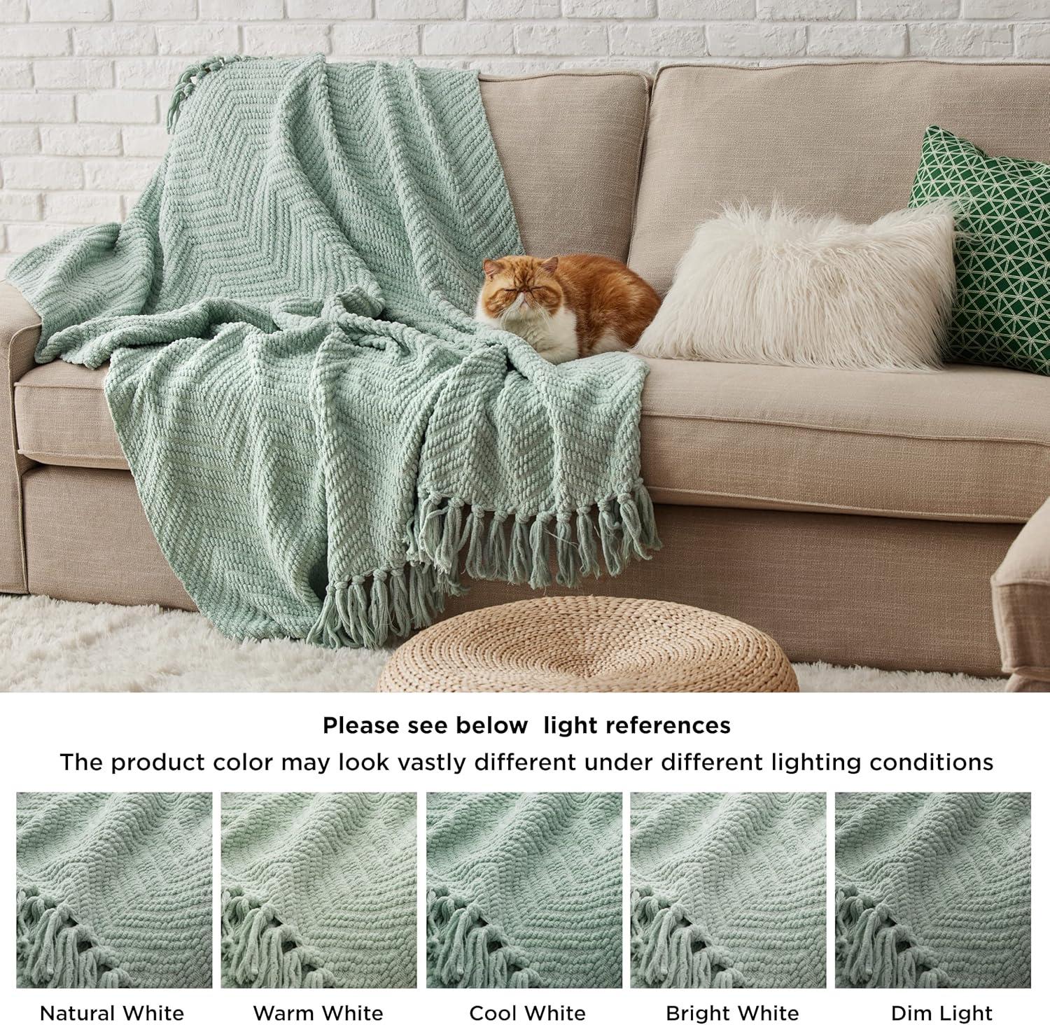 Bedsure Bedsure Knit Woven Blanket