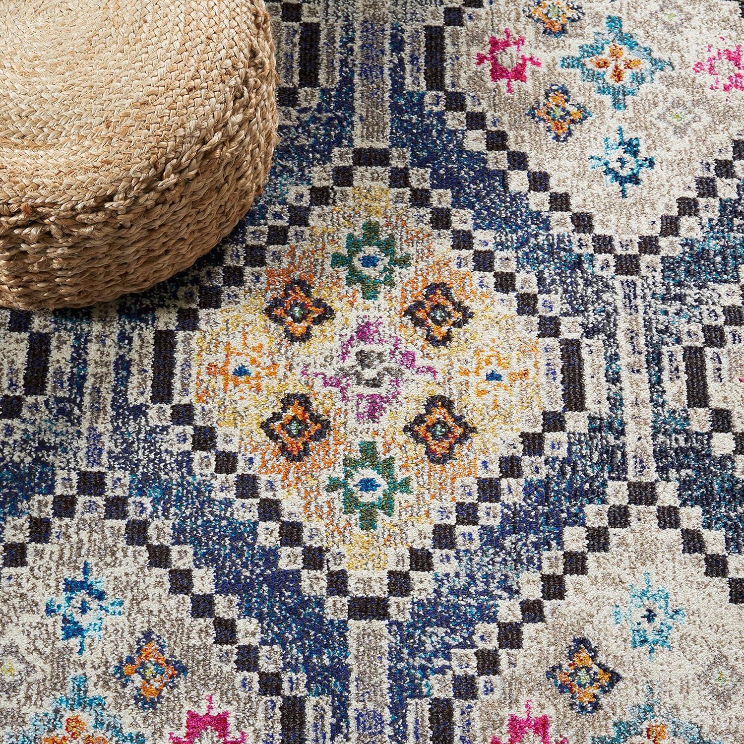 Madison MAD481 Power Loomed Area Rug - Navy/Beige - 3'x5' - Safavieh.