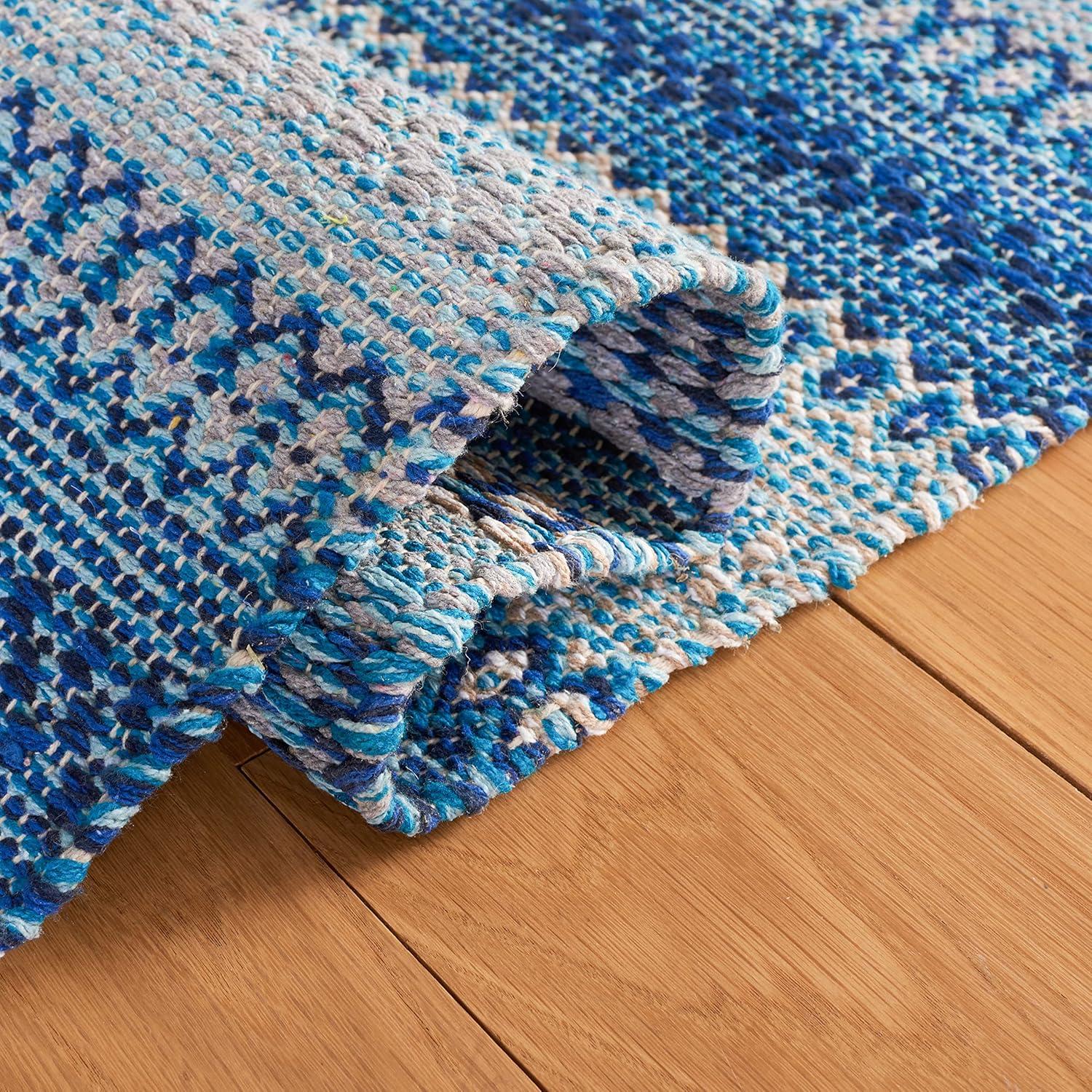 Kilim KLM475 Hand Woven Area Rug - Grey/Blue - 5'x8' - Safavieh.