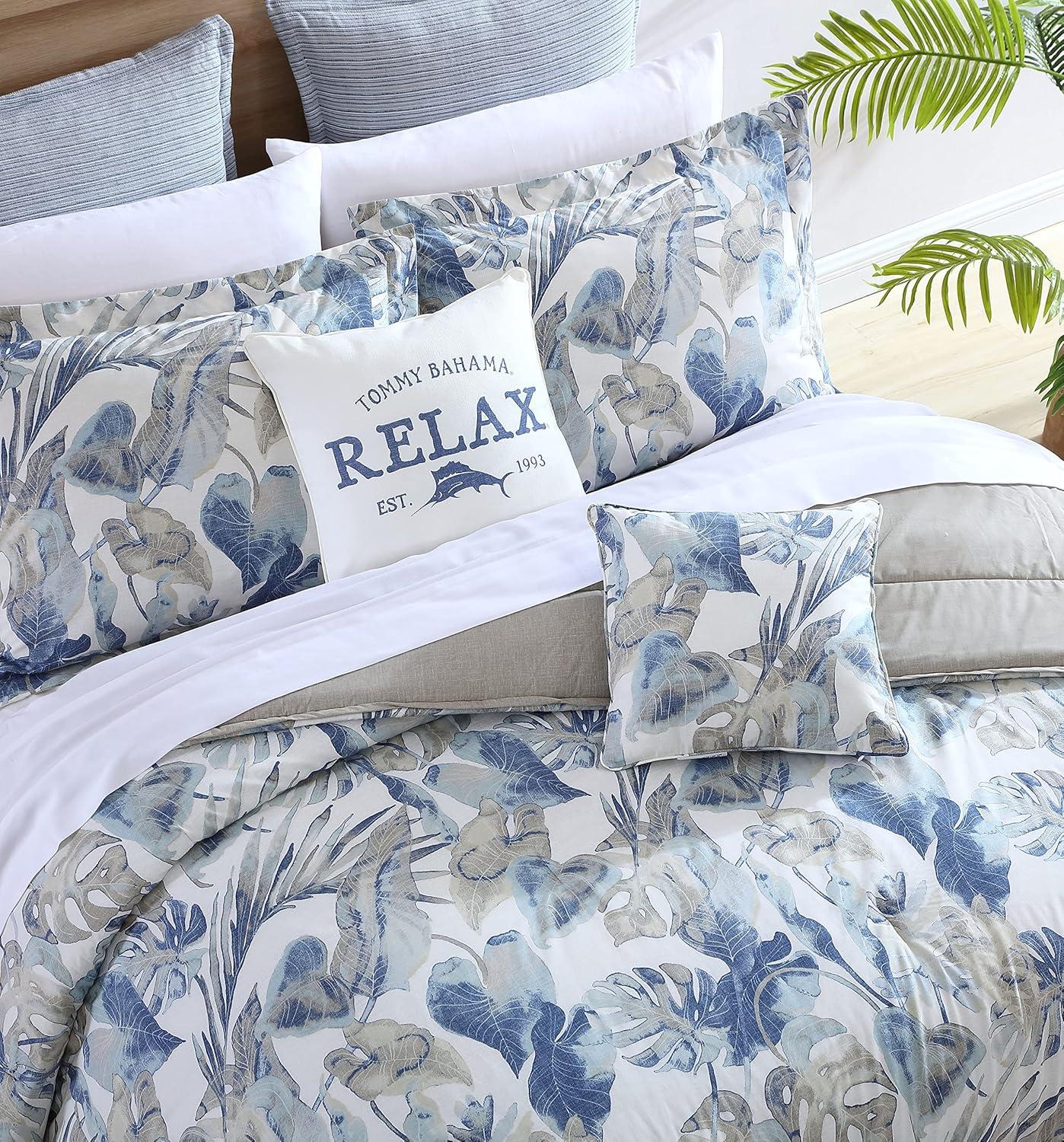 Tommy Bahama Home Tommy Bahama Raw Coast Blue Cotton Comforter Set