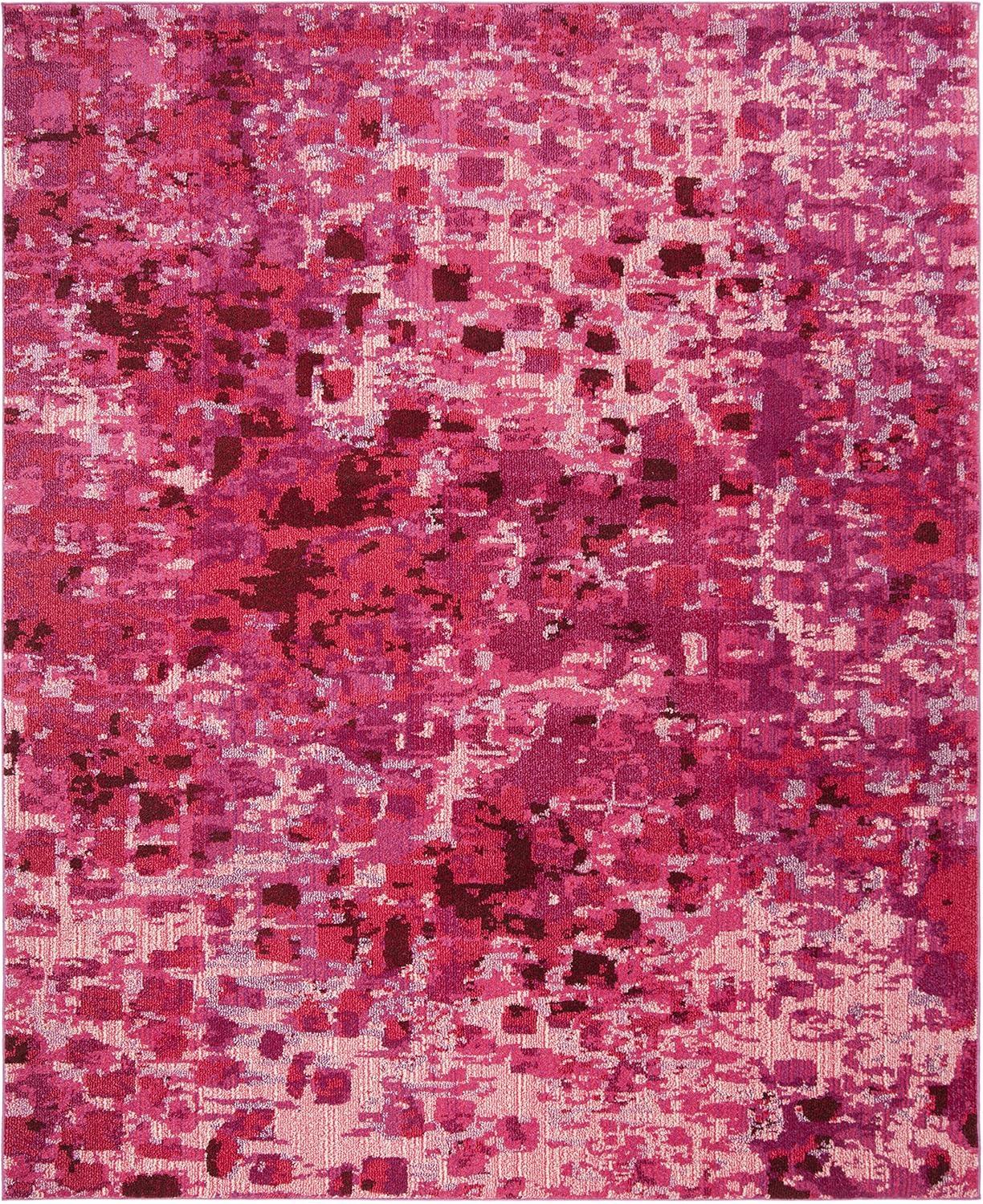 Monaco MNC225 Power Loomed Indoor Area Rug - Fuchsia - 8'x11' - Safavieh
