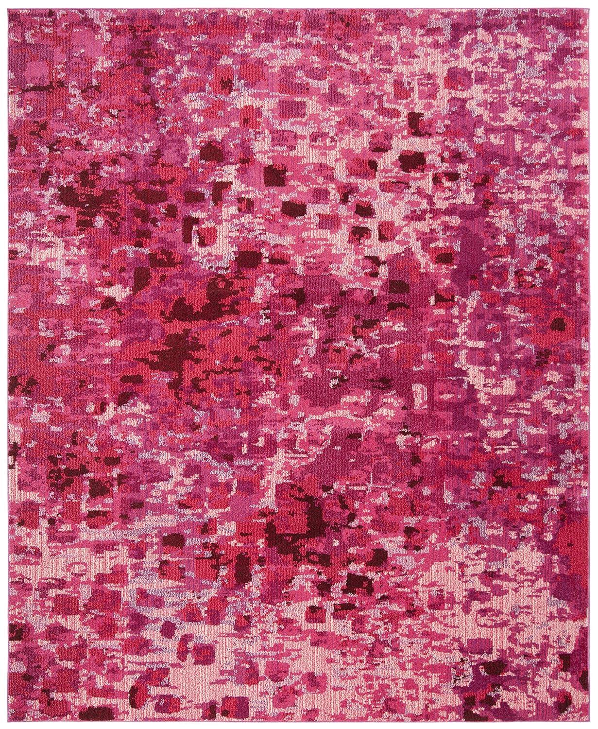 Monaco MNC225 Power Loomed Indoor Area Rug - Fuchsia - 8'x11' - Safavieh