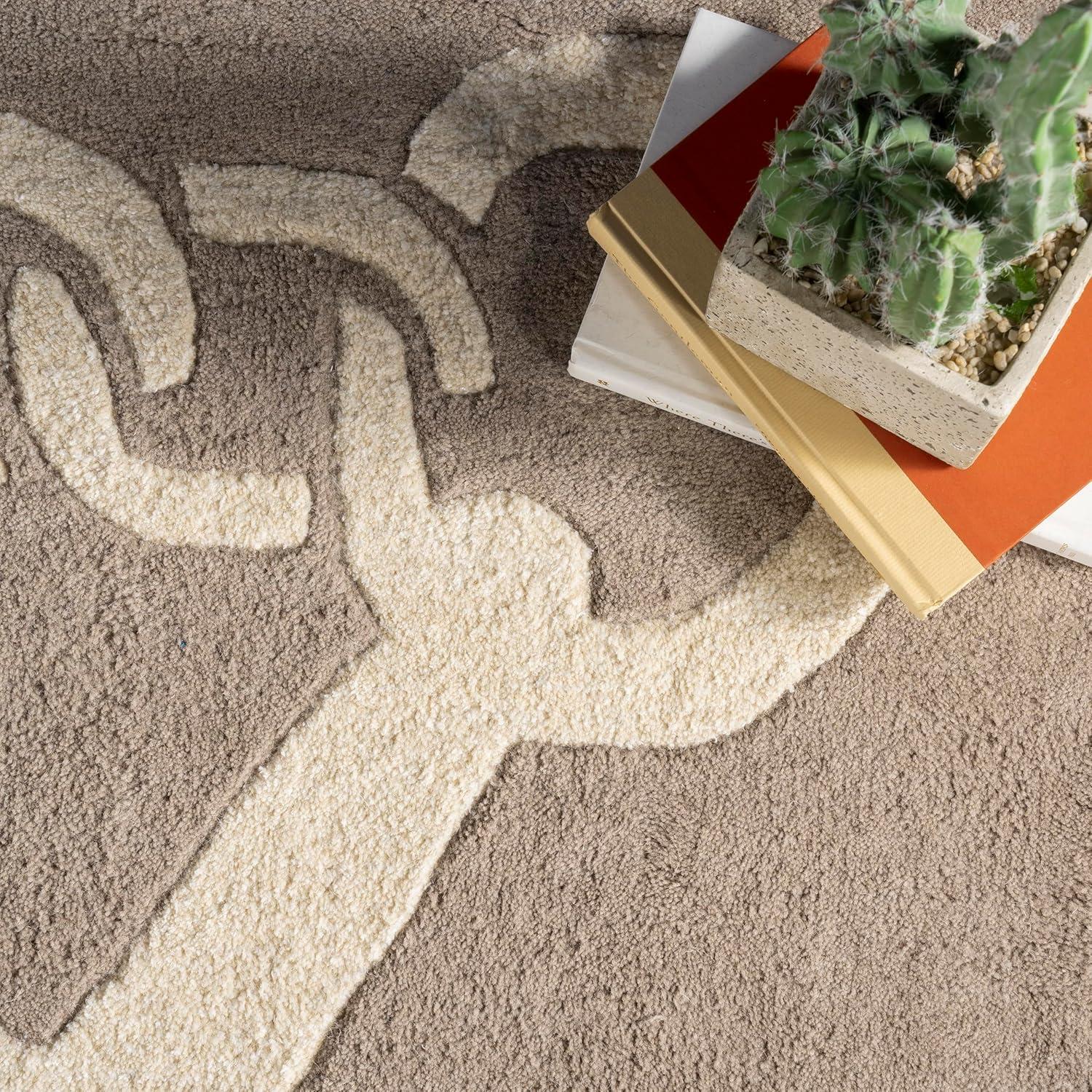 nuLOOM Hand Tufted Set Sail Area Rug, 2' x 6', Beige