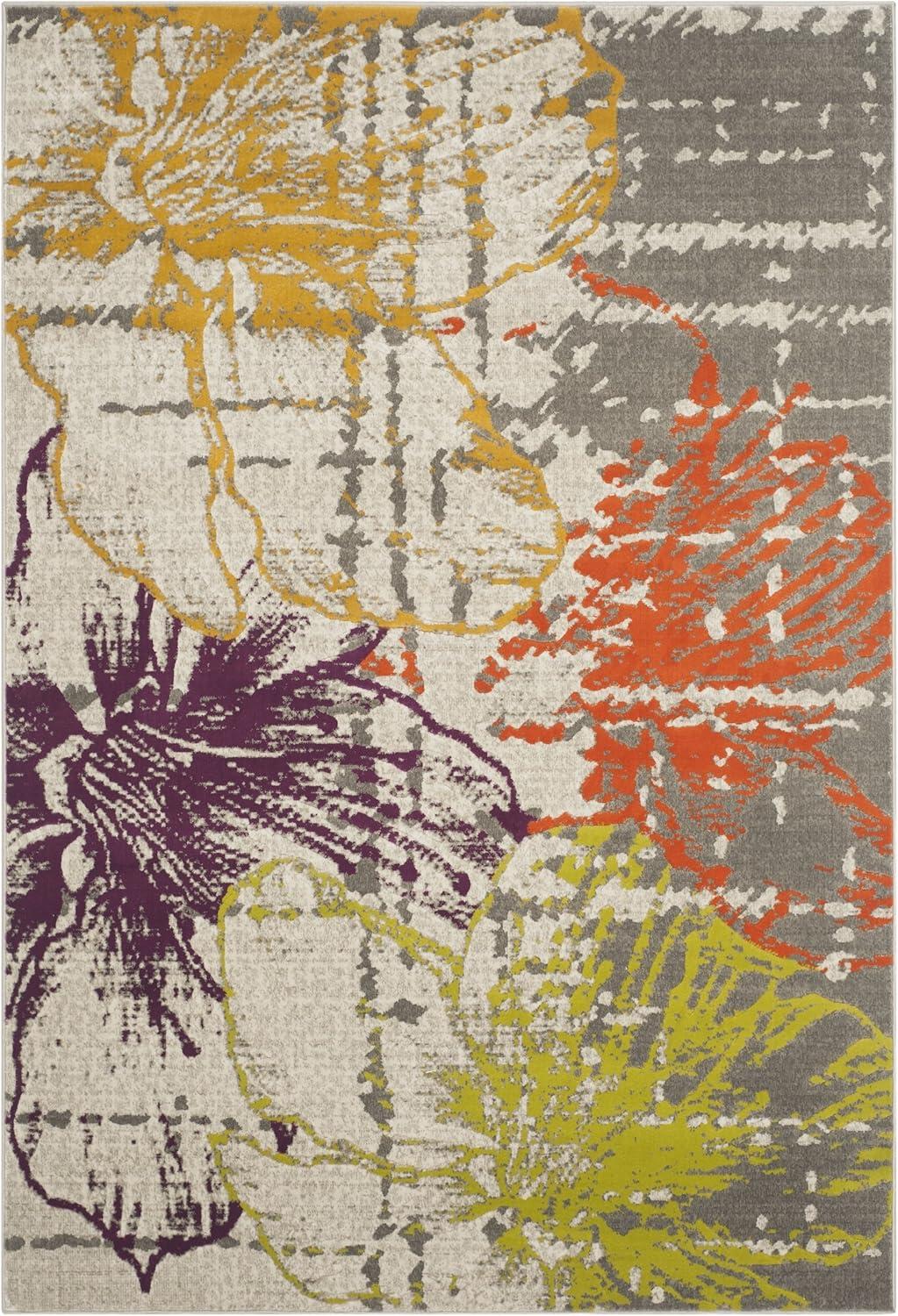 SAFAVIEH Porcello Collection PRL7732E Ivory / Grey Rug