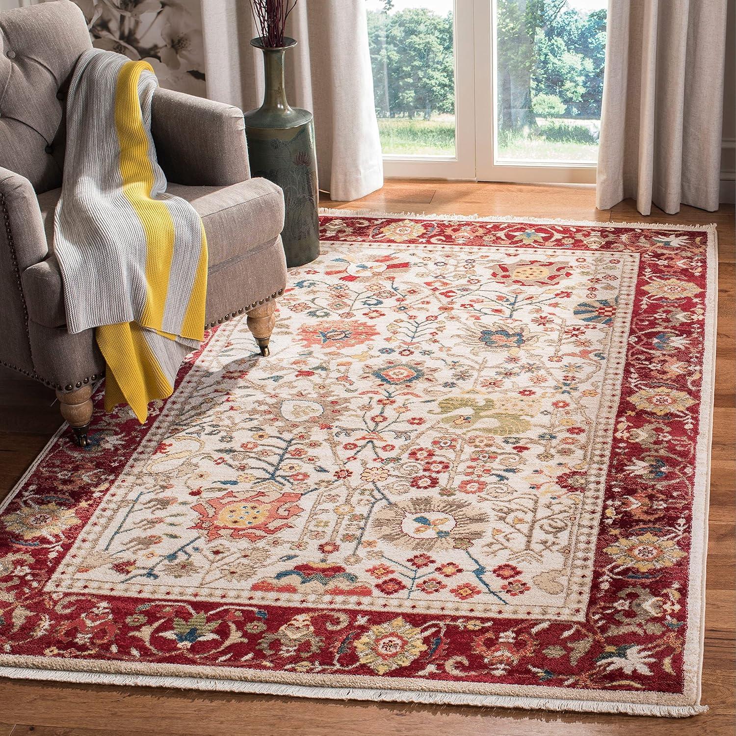 Kashan KSN303 Power Loomed Area Rug - Red/Beige - 8'x10' - Safavieh