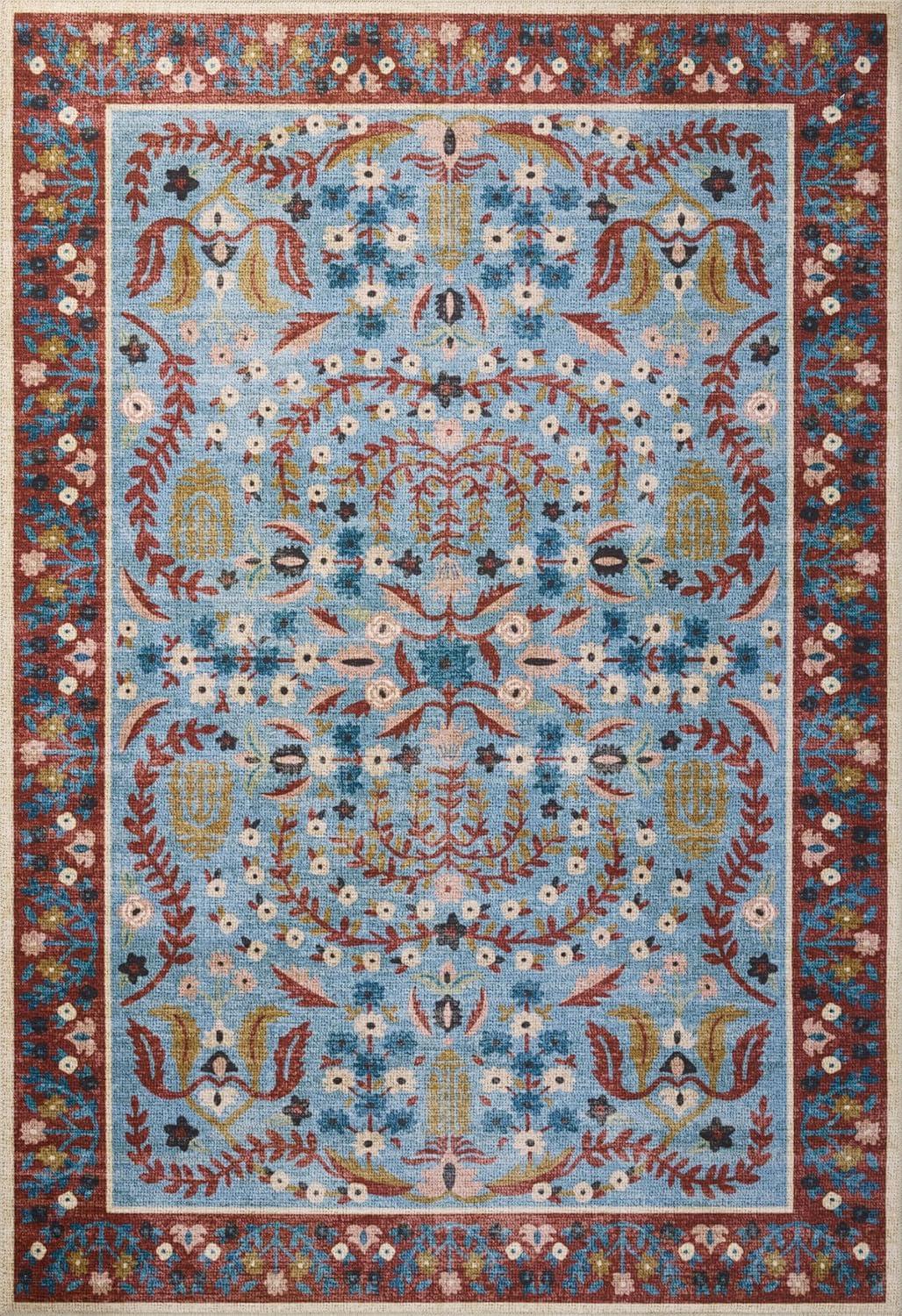 Rifle Paper Co. x Loloi Canopy Red / Blue Area Rug