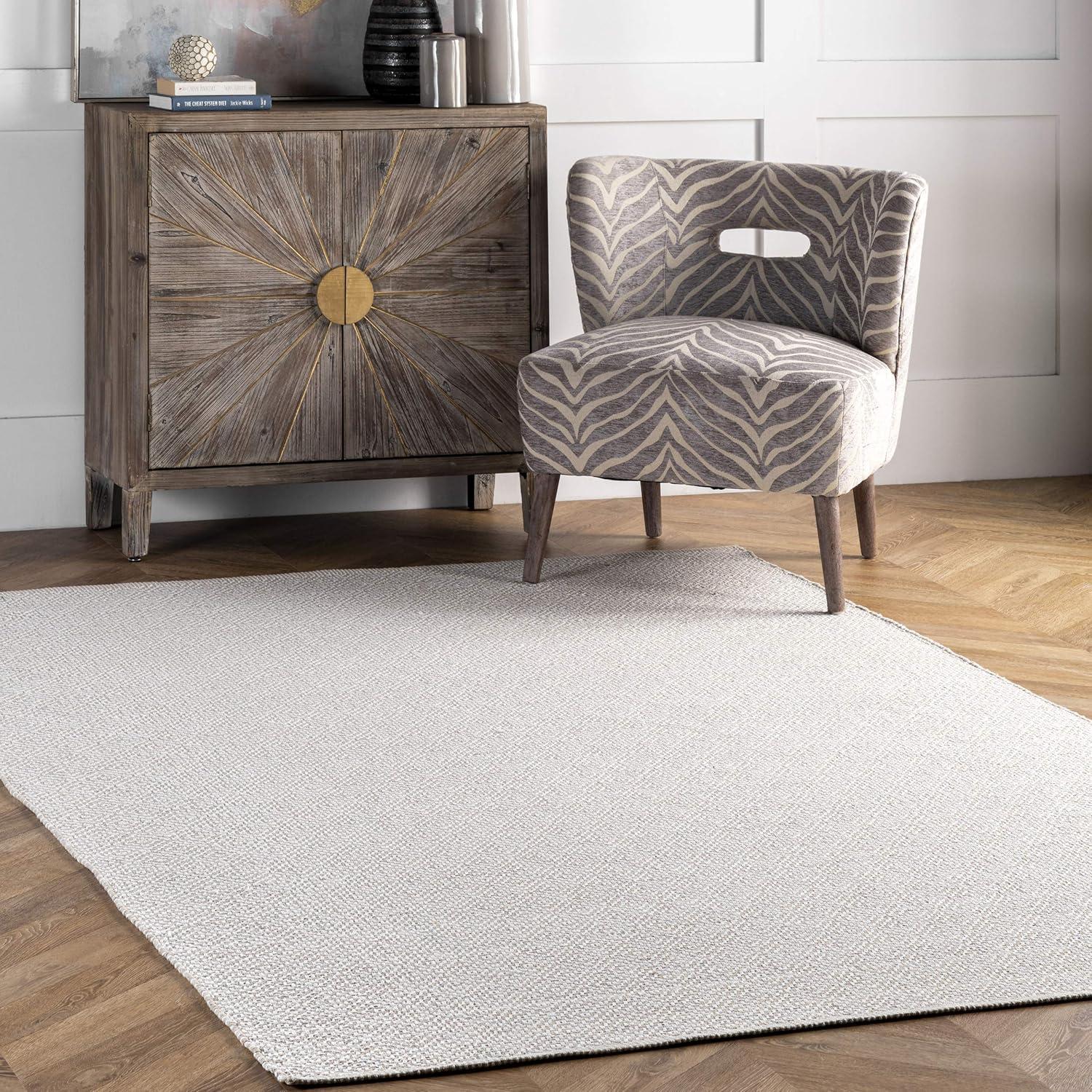 Cotton Hand Loomed Lorretta Area Rug - nuLOOM