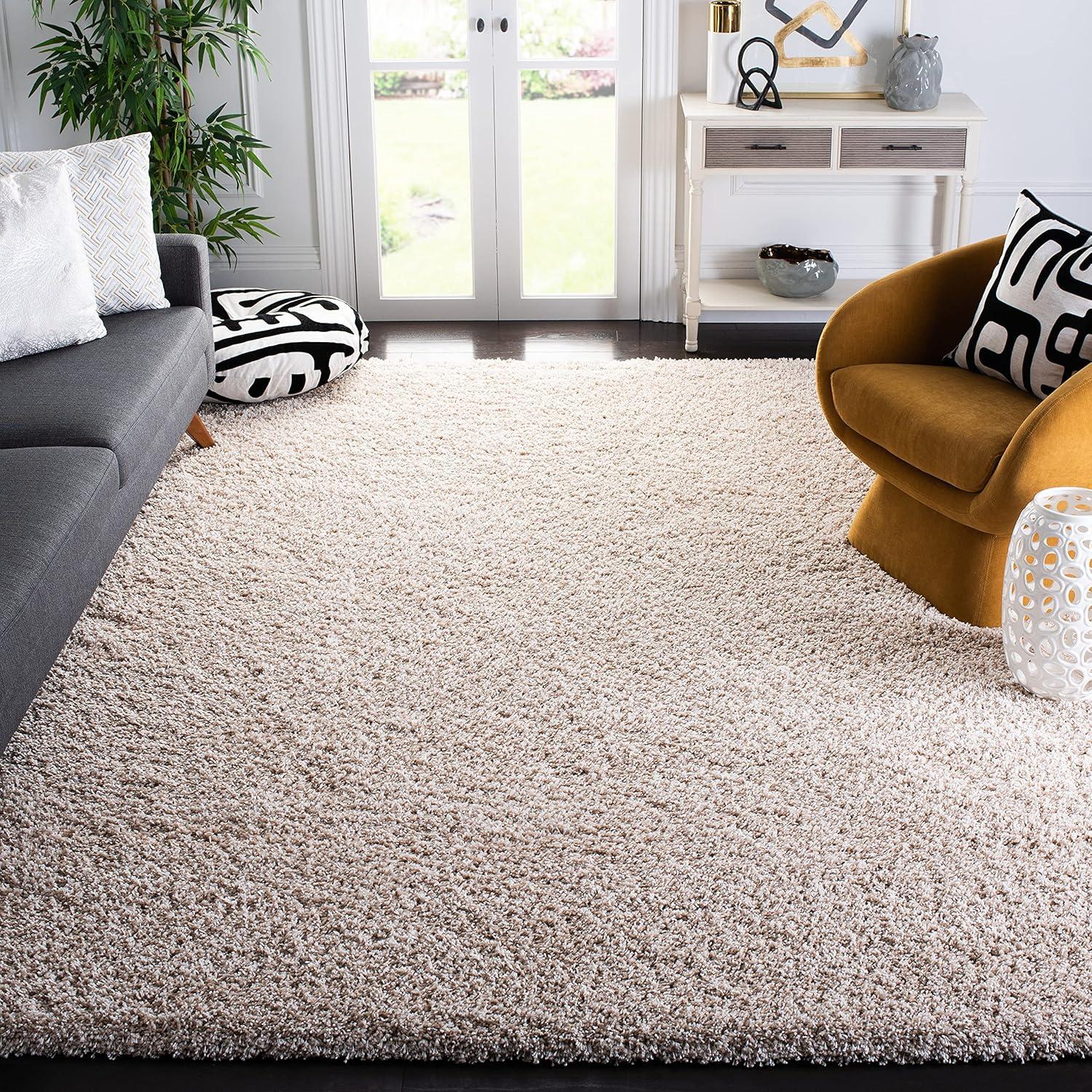 Santa Monica Shag SGN725 Power Loomed Indoor Area Rug - Maroon - 8'x10' - Safavieh.