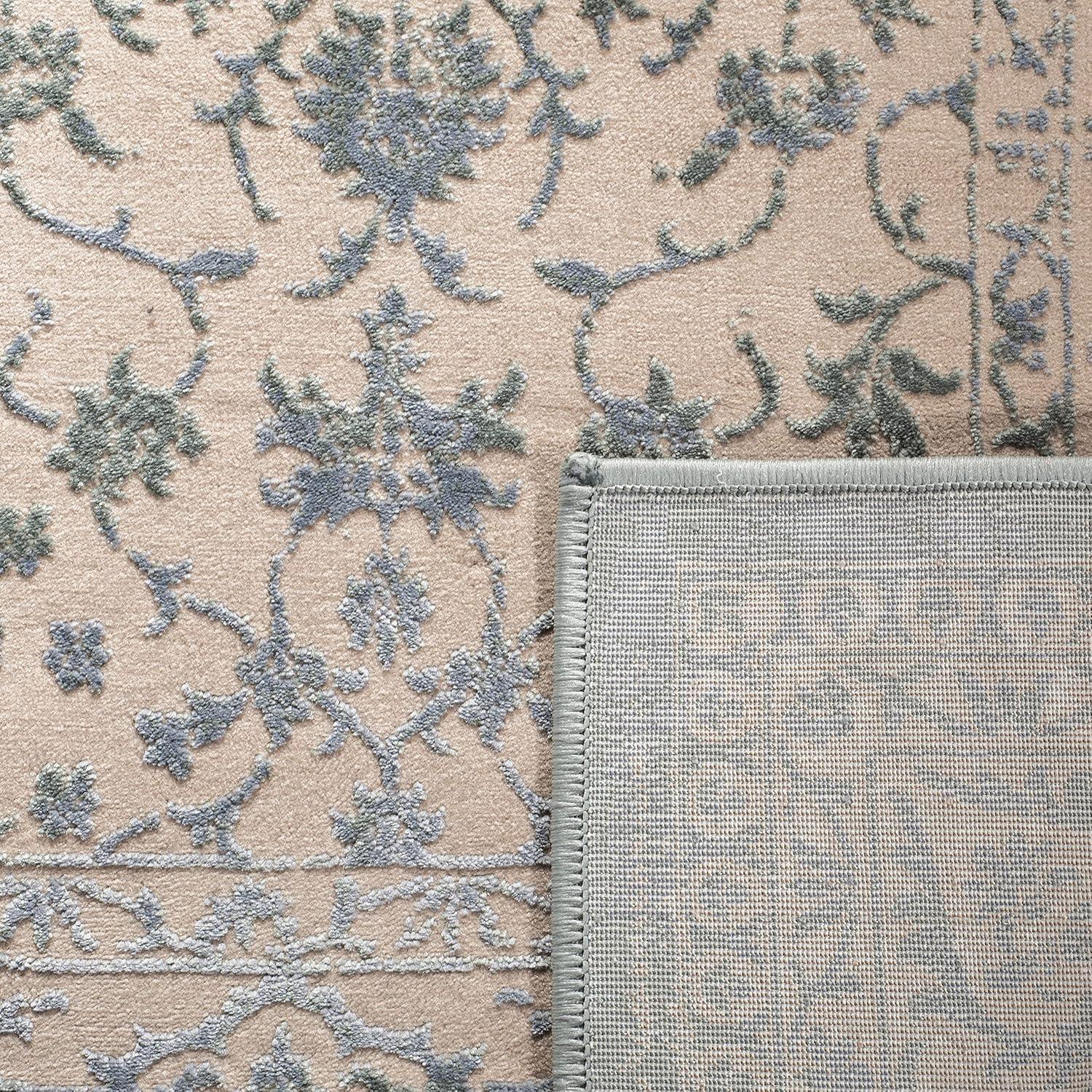 Brilliance BRL504 Power Loomed Indoor Area Rug - Cream/Sage - 5'1"x7'6" - Safavieh