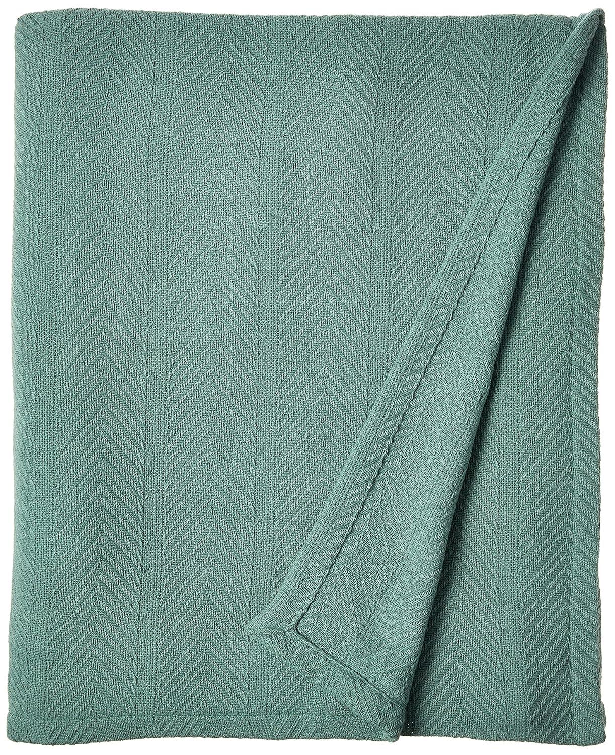 Eddie Bauer Eddie Bauer Herringbone Cotton Reversible Blanket