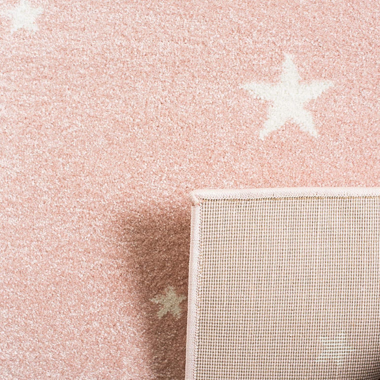 Carousel Kids CRK191 Power Loomed Runner Rug - Pink/Ivory - 2'3"x6' - Safavieh.