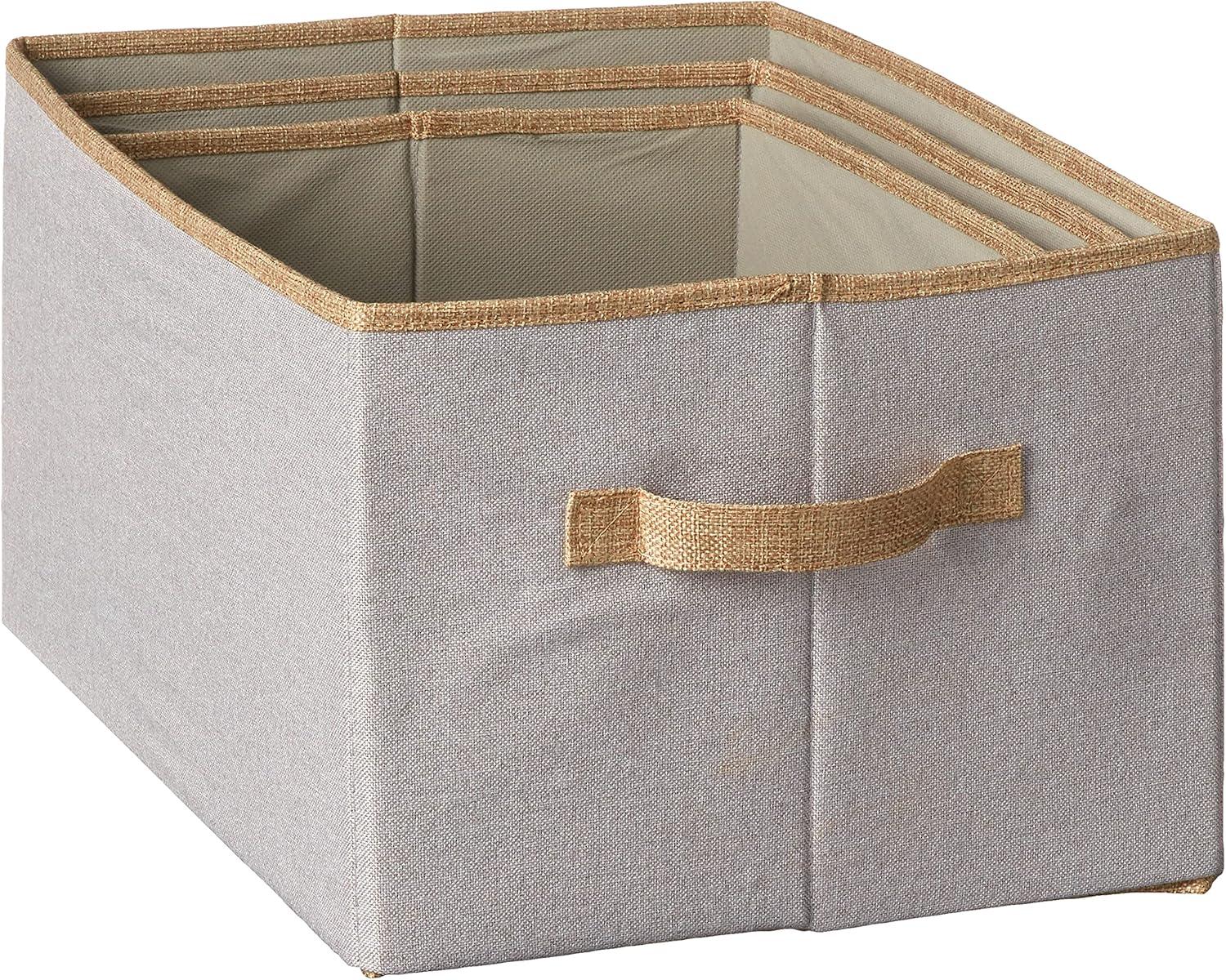 Urban Shop Linen Storage Bins (Set of 3)