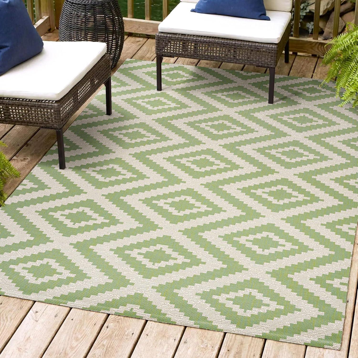 Sintra Diamond  Indoor/Outdoor Area Rug - JONATHAN Y