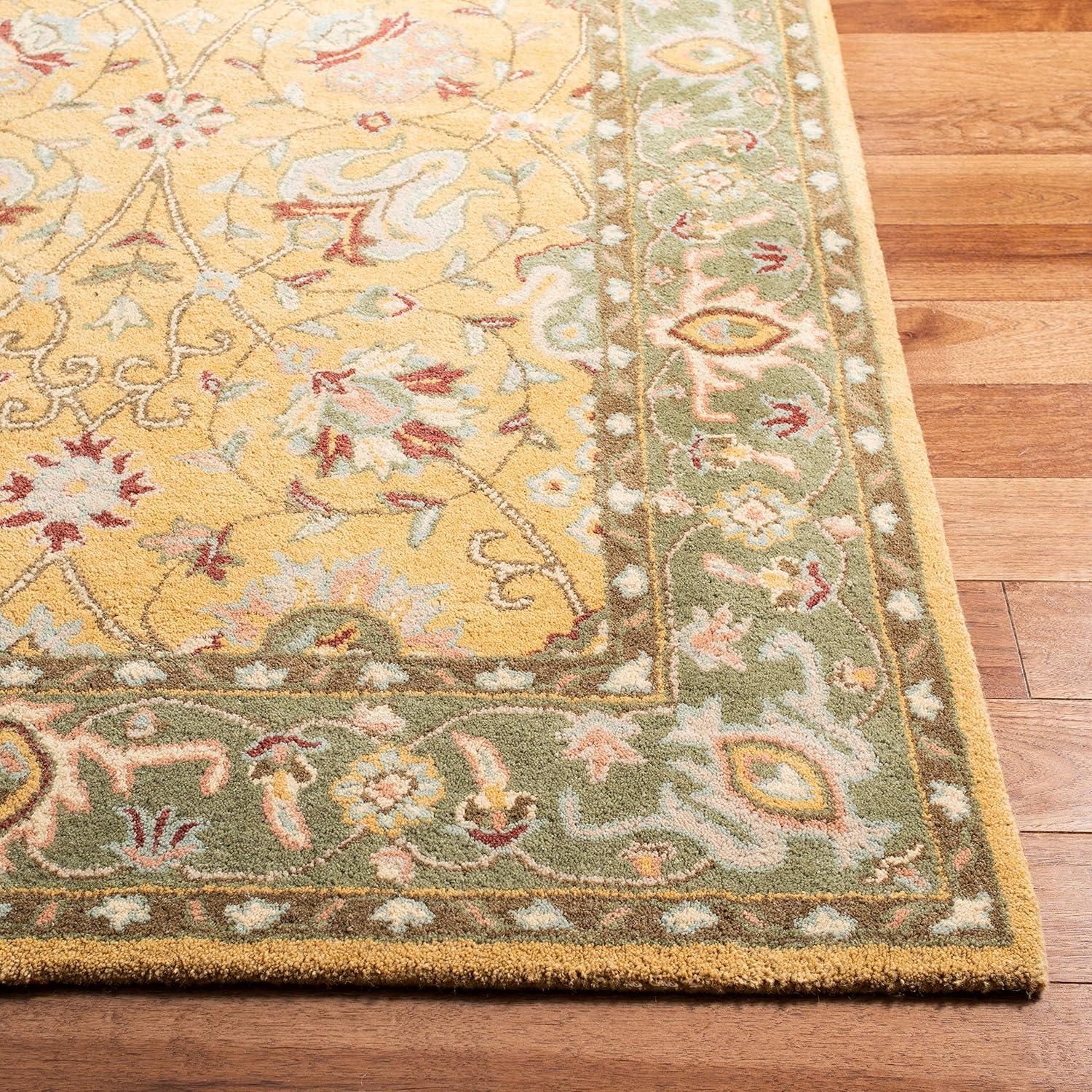 Antiquity AT21 Hand Tufted Indoor Area Rug - Gold - 4'x6' - Safavieh