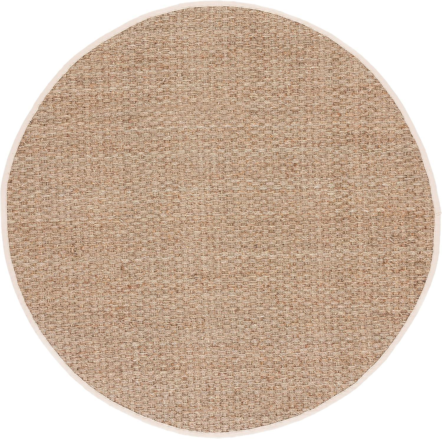 Natural Fiber NF114 Power Loomed Area Rug - Natural/Ivory - 8' round - Safavieh.