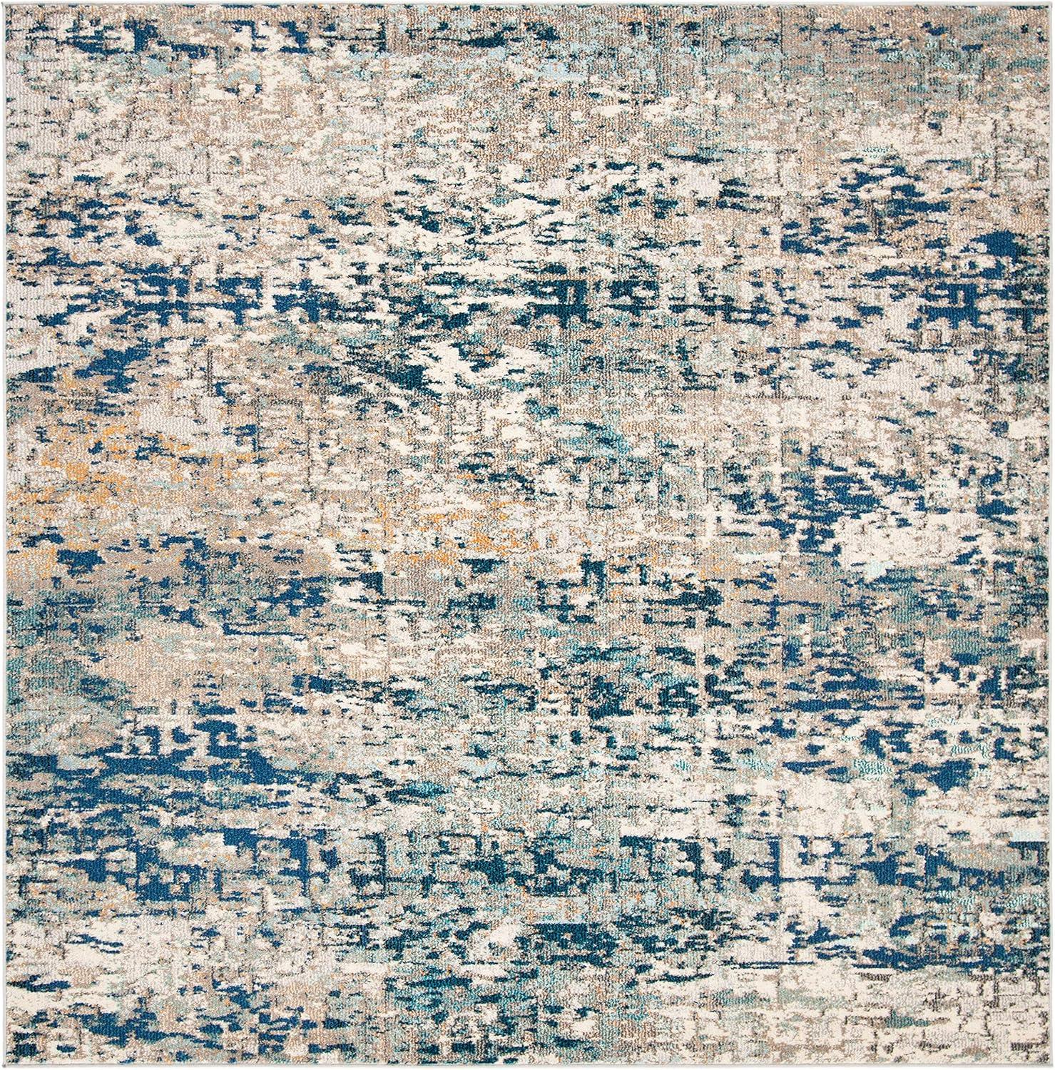 Madison Abstract Gray Area Rug