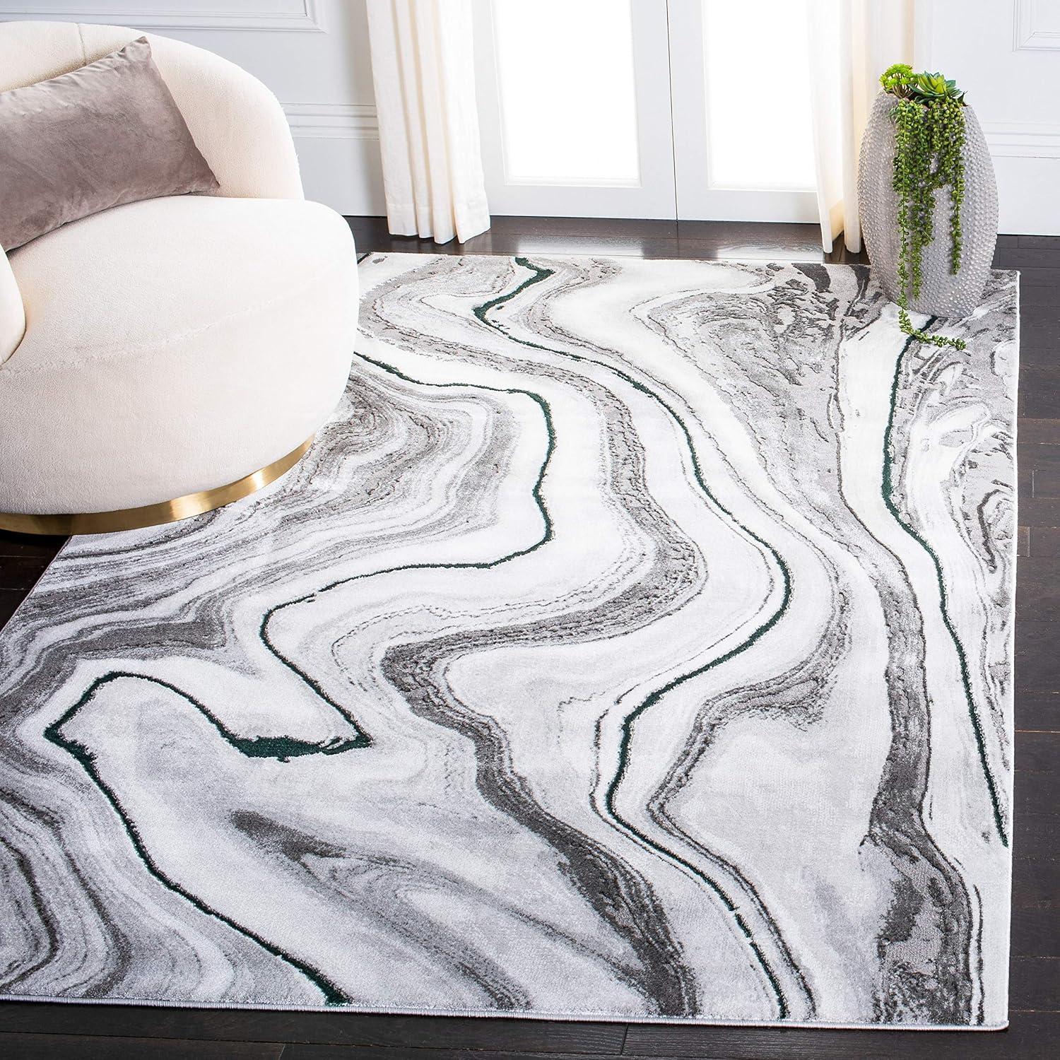 Craft CFT819 Loomed Indoor Area Rug - Grey/Green - 2'7"x5' - Safavieh